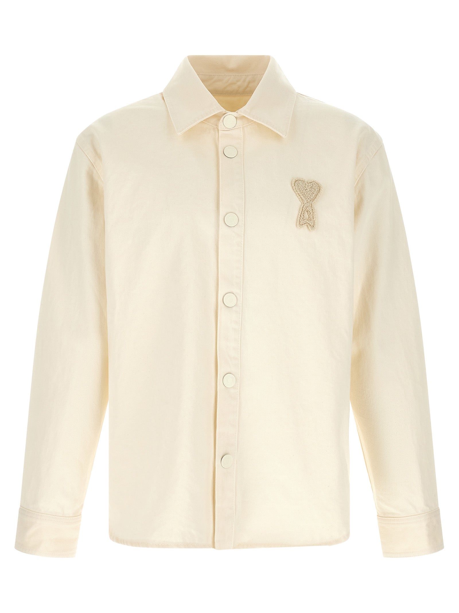 Ami Paris Beige Cotton Blouse - Effortless Elegance Redefined