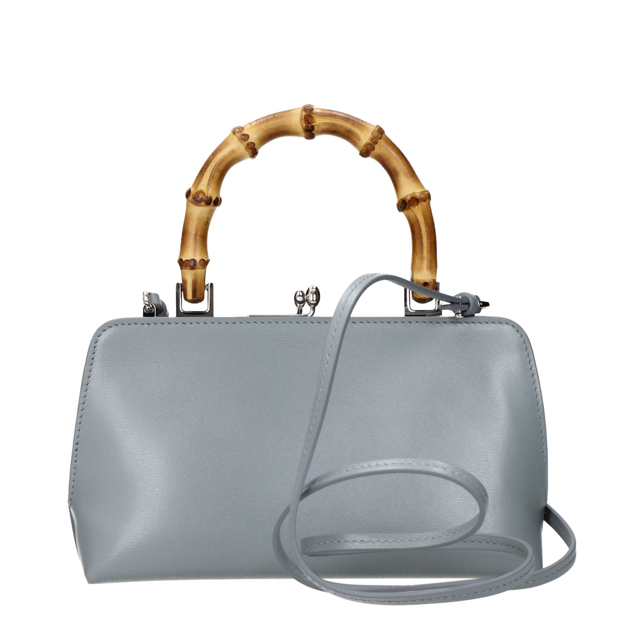Elevate your style with the Jil Sander Gray Leather Handbag, a timeless masterpiece of luxury craftsmanship, designed for those who embody elegance and sophistication.