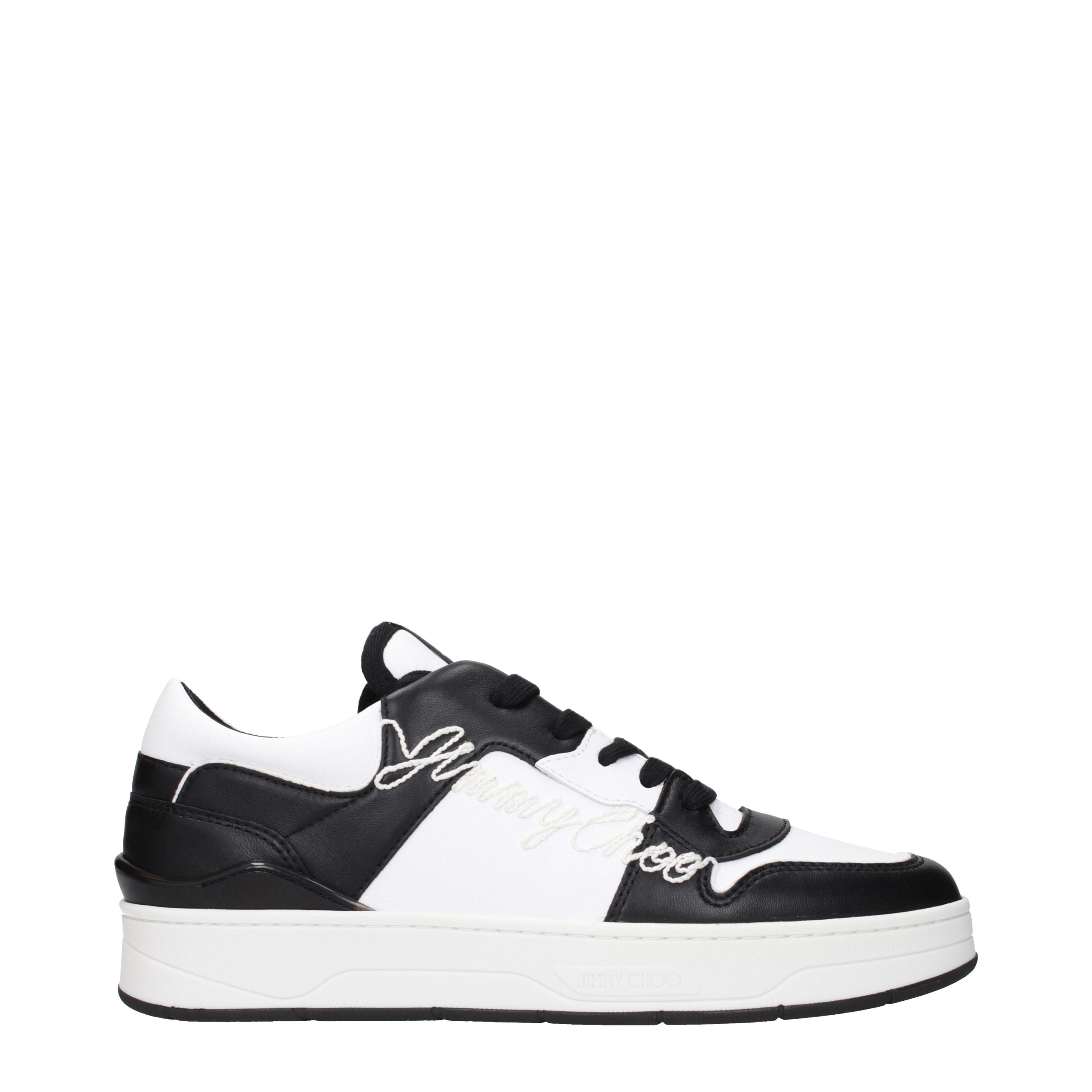 Indulge in the exquisite craftsmanship of Jimmy Choo Black Leather Sneakers, where timeless elegance meets modern sophistication, perfect for the discerning individual.