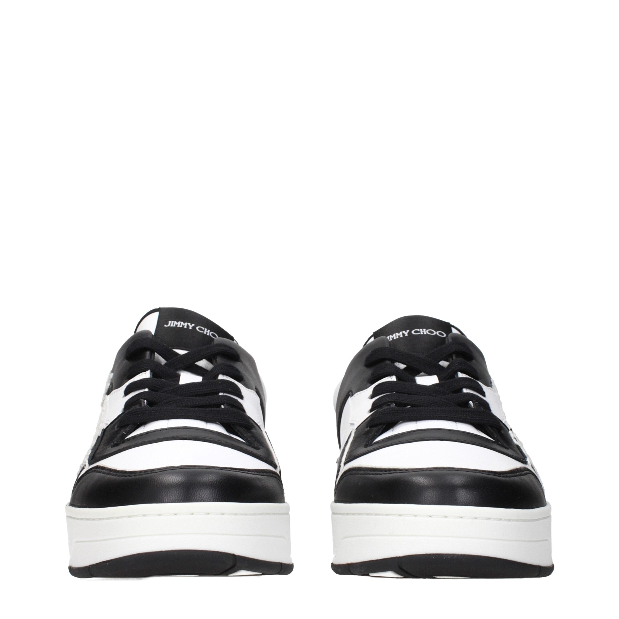 Discover the exquisite Jimmy Choo Black Leather Sneakers, where luxurious craftsmanship meets timeless elegance, perfect for the discerning individual seeking sophistication.