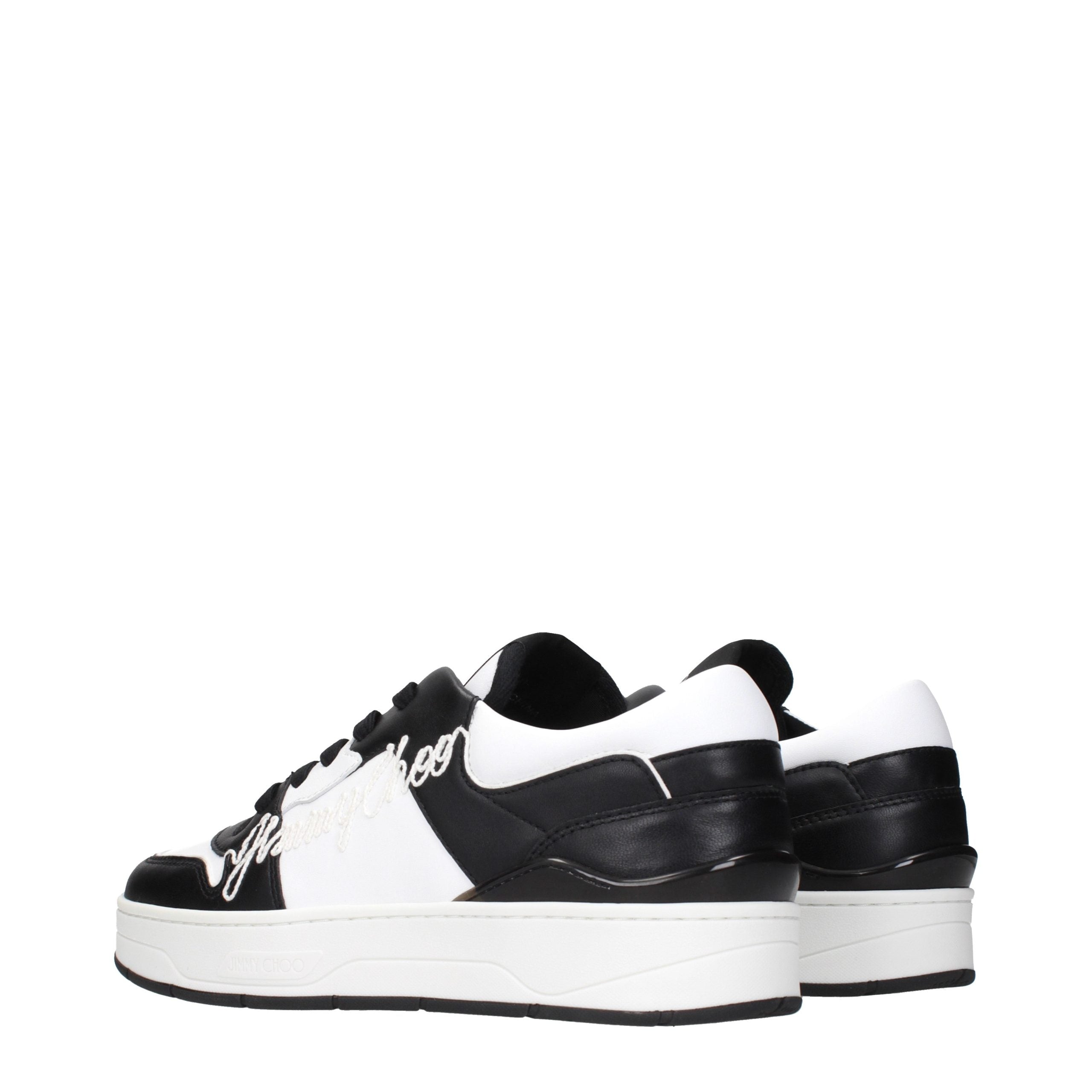 Elevate your style with Jimmy Choo Black Leather Sneakers, where exquisite craftsmanship meets timeless elegance, perfect for the discerning individual seeking luxury.