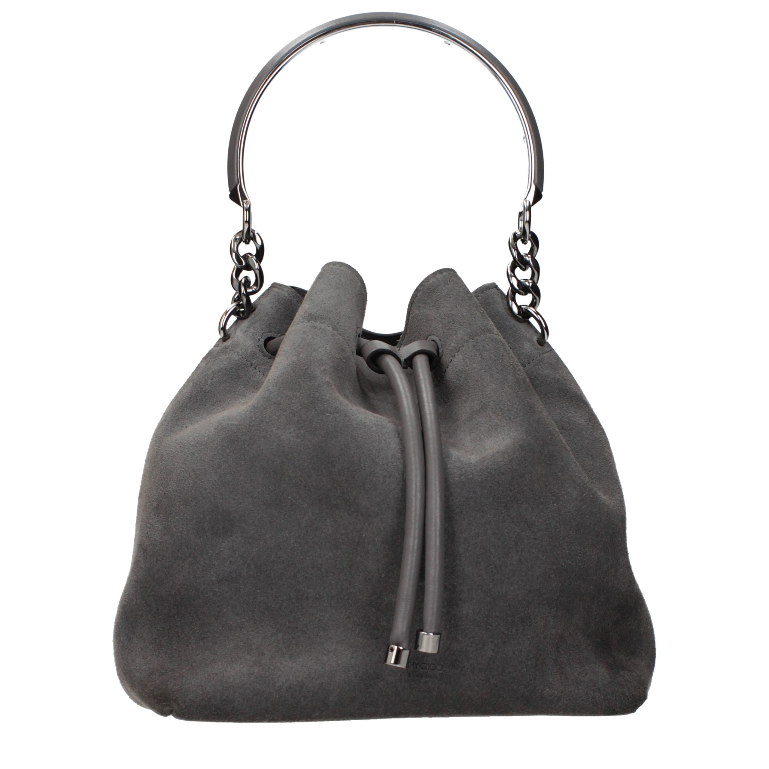 Experience the exquisite elegance of the Jimmy Choo Gray Leather Handbag, a timeless blend of vintage allure and modern sophistication, perfect for any occasion.