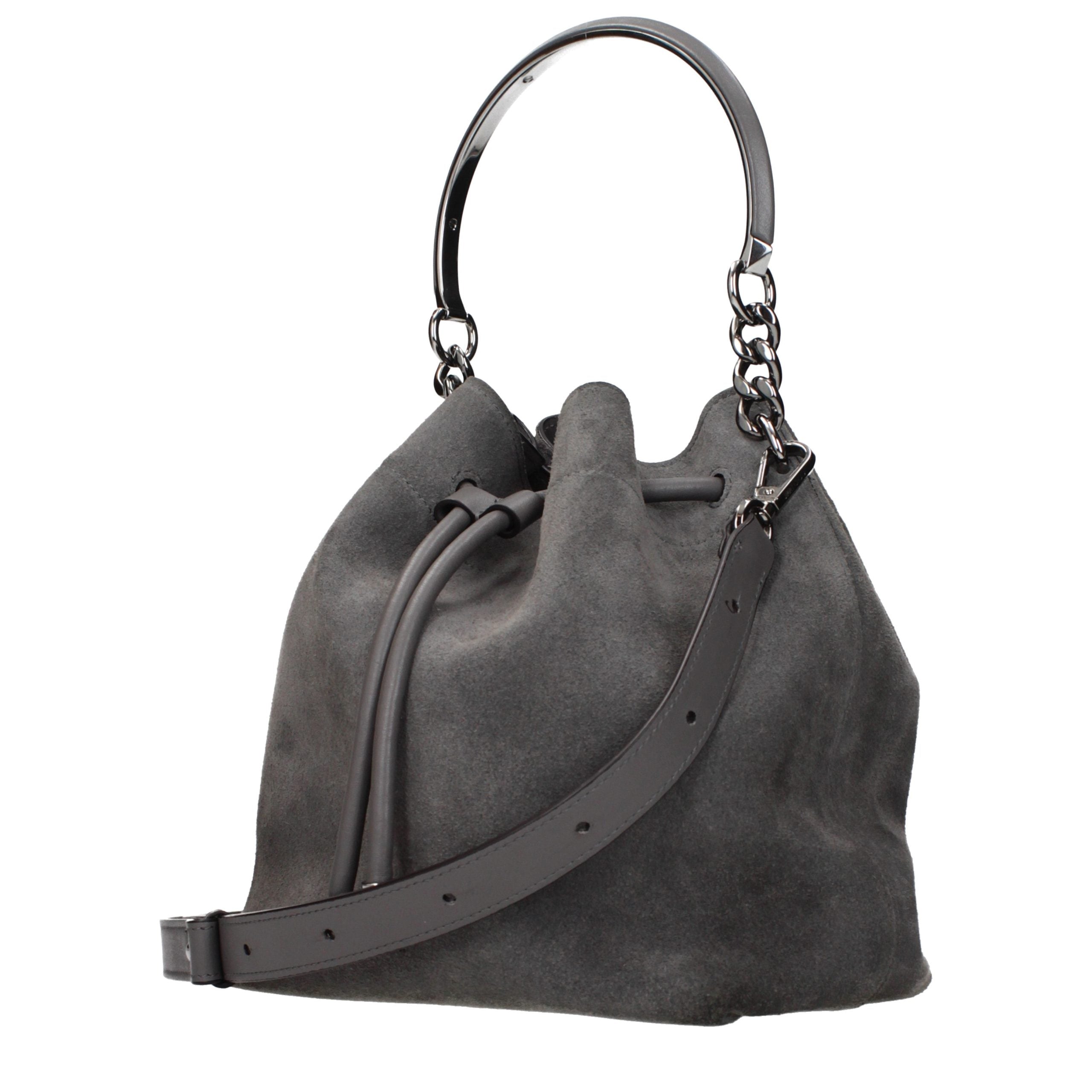 Elevate your elegance with the Jimmy Choo Gray Leather Handbag, a timeless fusion of vintage allure and modern sophistication, perfect for any discerning style.