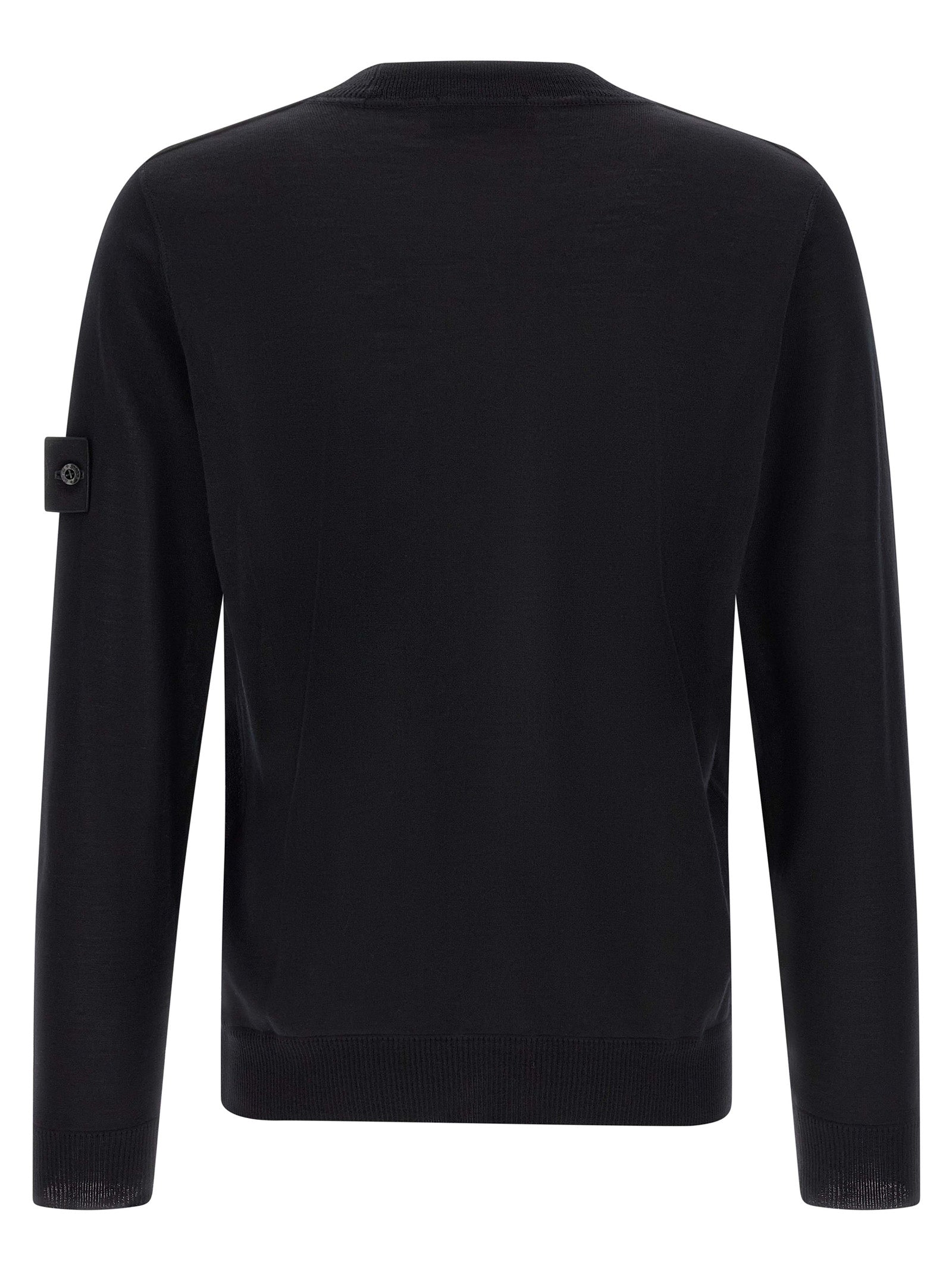 Indulge in the Stone Island Black Virgin Wool Cardigan, a masterpiece of technical minimalism and exquisite craftsmanship, perfect for elevating your sophisticated style.