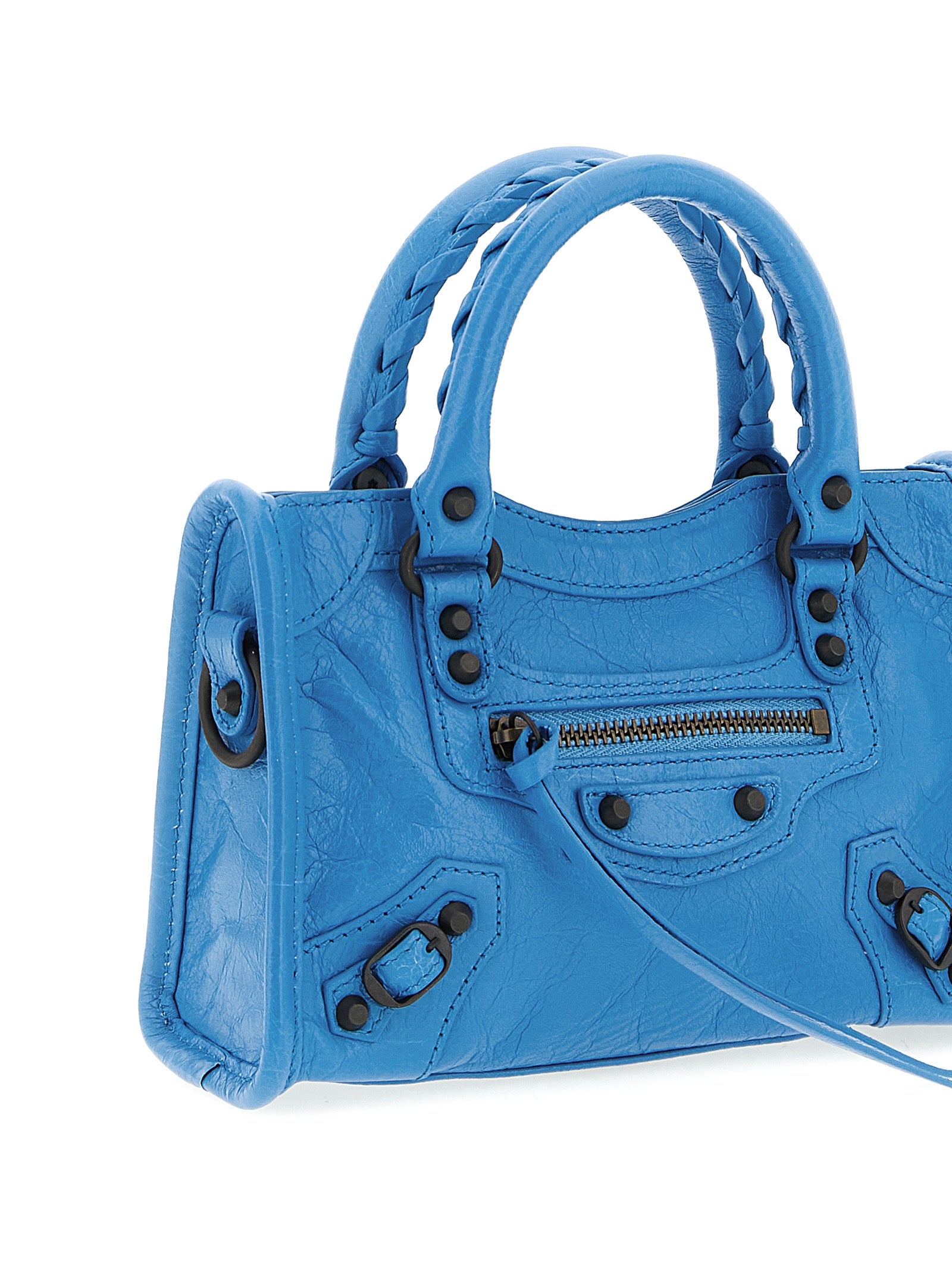 Balenciaga Blue Lamb Leather Handbag - Luxury Redefined