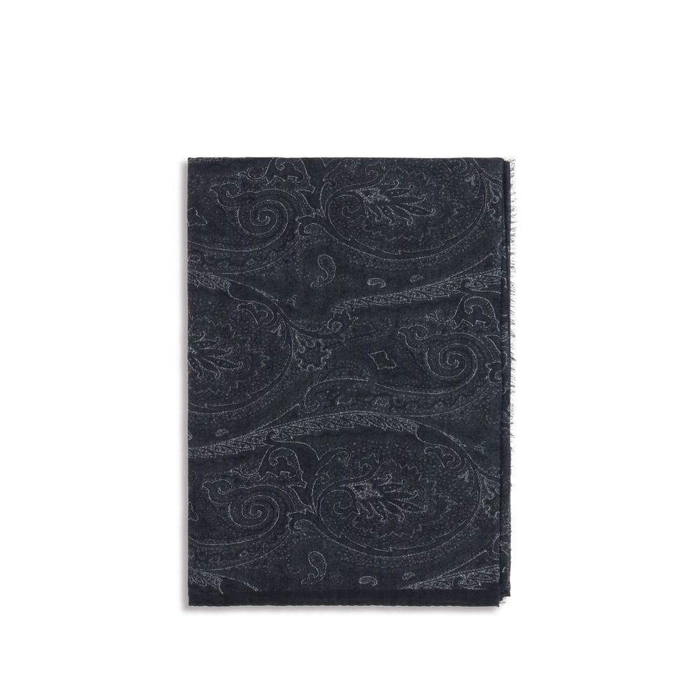 Etro Black Modal Scarf - Timeless Luxury Accessory for All