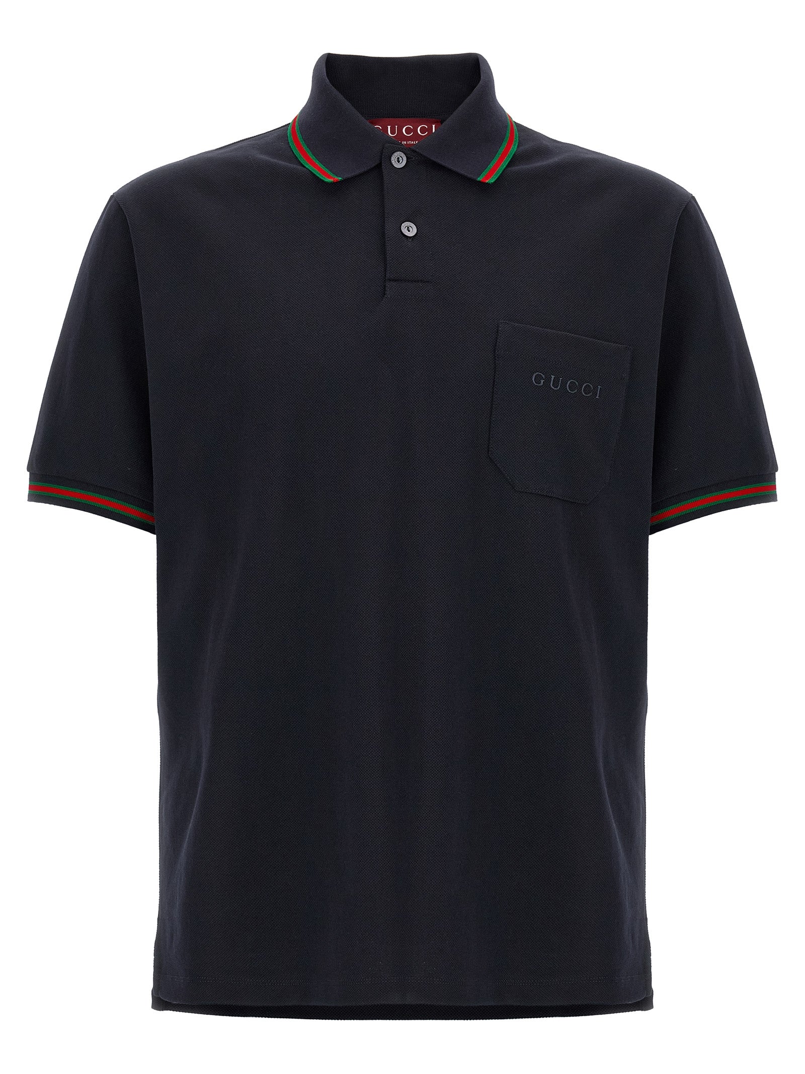 Gucci Blue Cotton Polo Shirt - Timeless Luxury for the Discerning