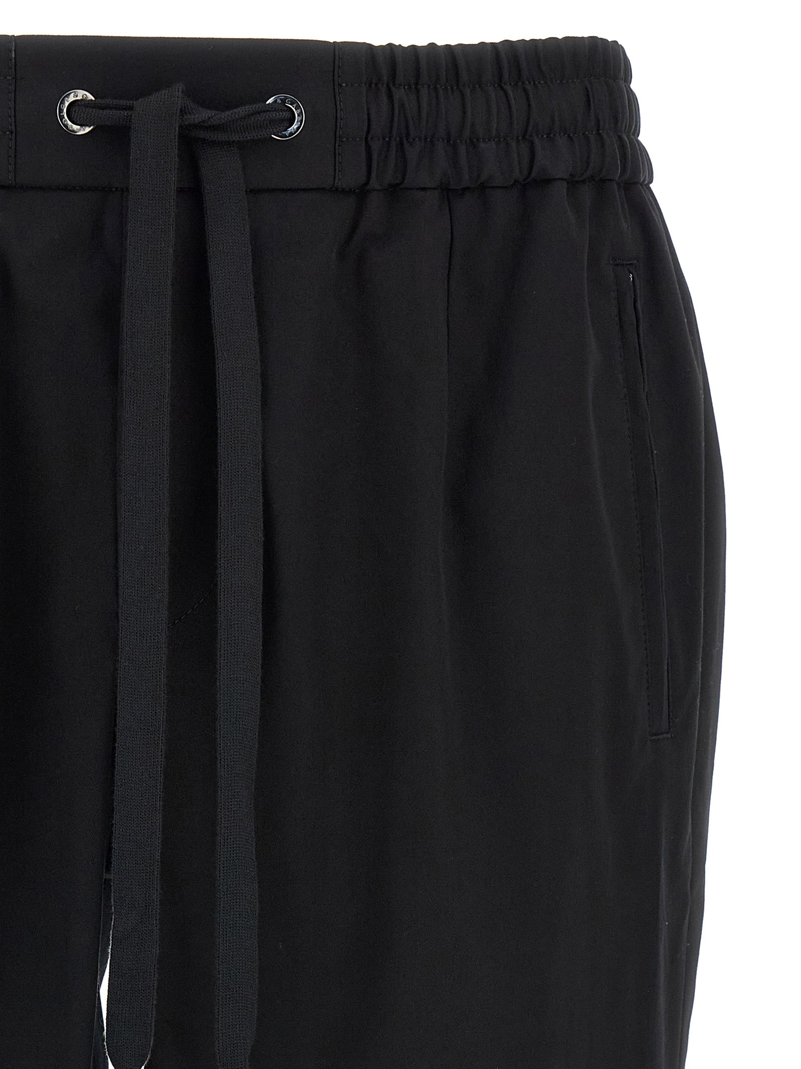 Dolce & Gabbana Black Cotton Casual Pants for Timeless Luxury