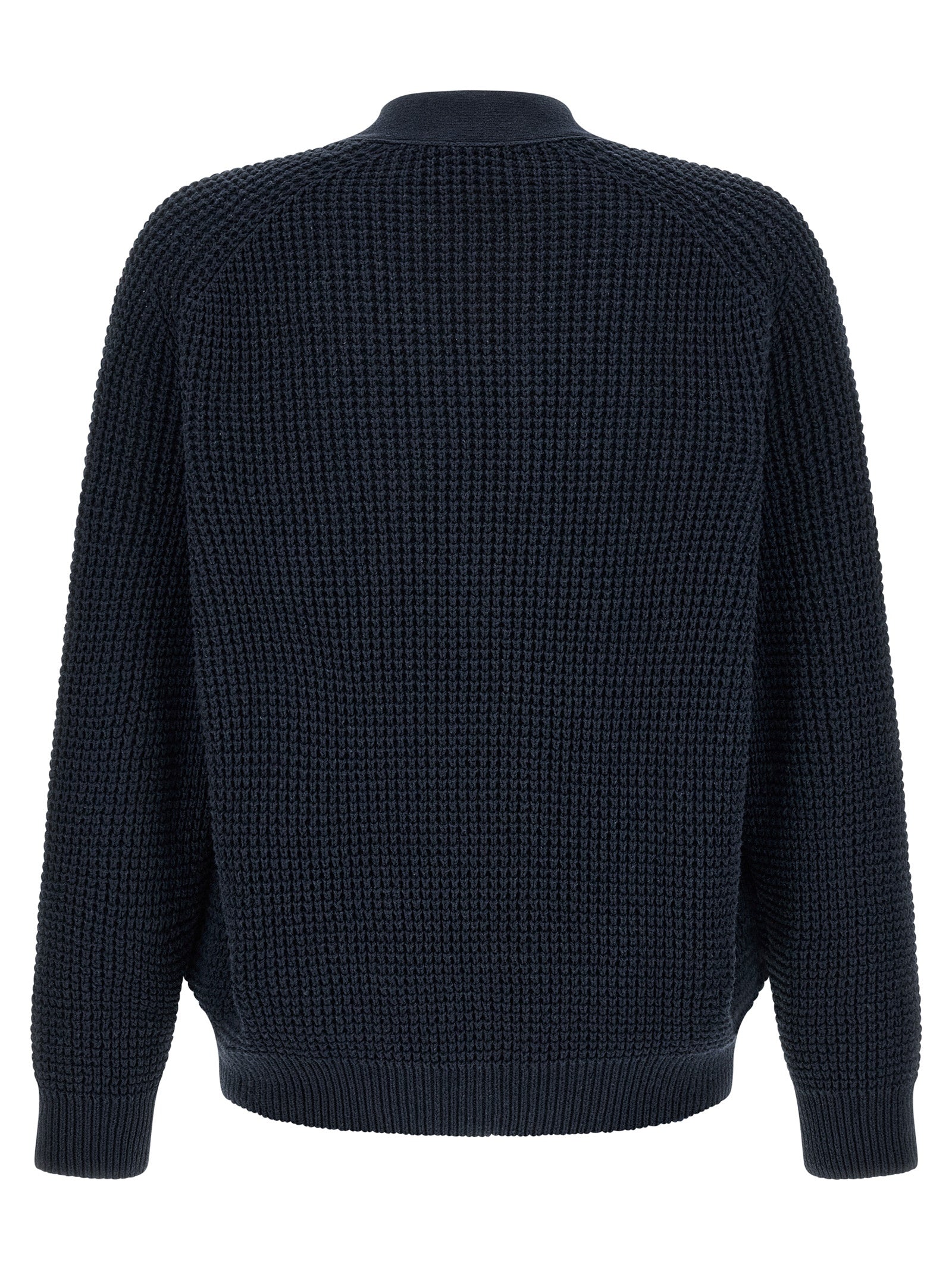Hugo Boss Blue Cotton Cardigan - Luxe Elegance for All