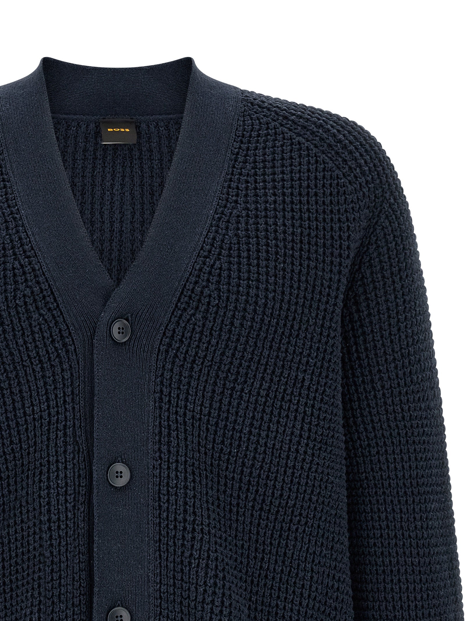 Hugo Boss Blue Cotton Cardigan - Luxe Everyday Elegance