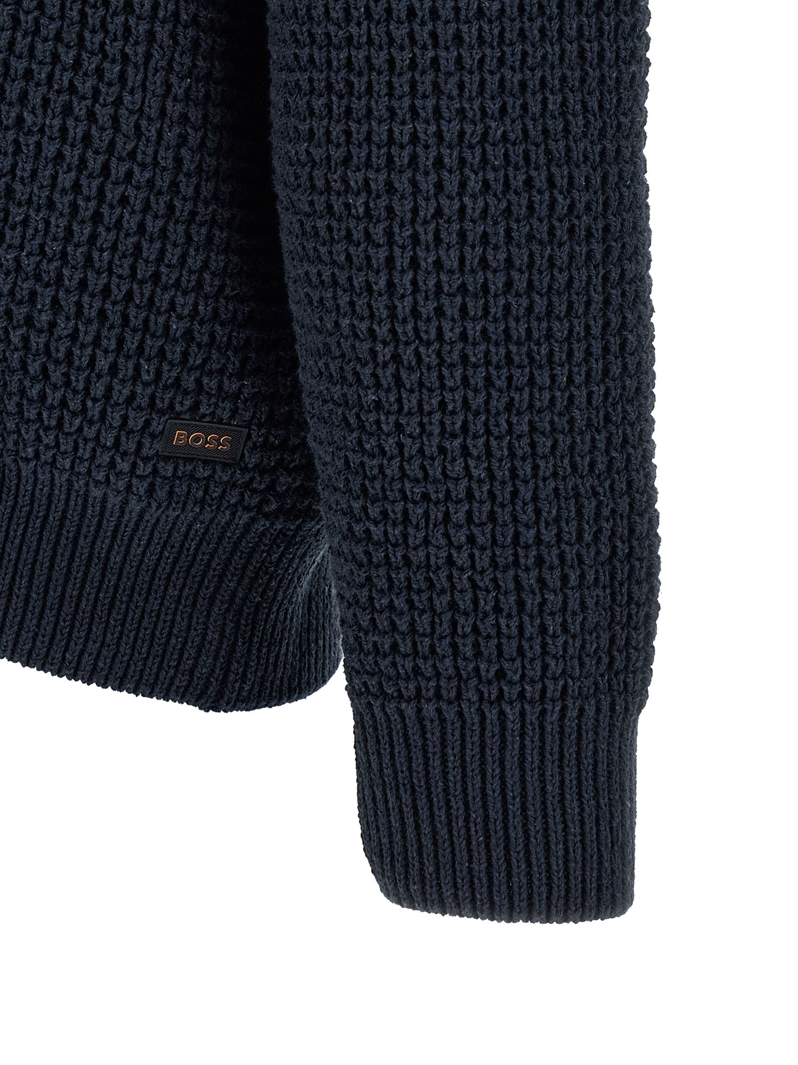 Hugo Boss Blue Cotton Cardigan - Luxurious Everyday Elegance