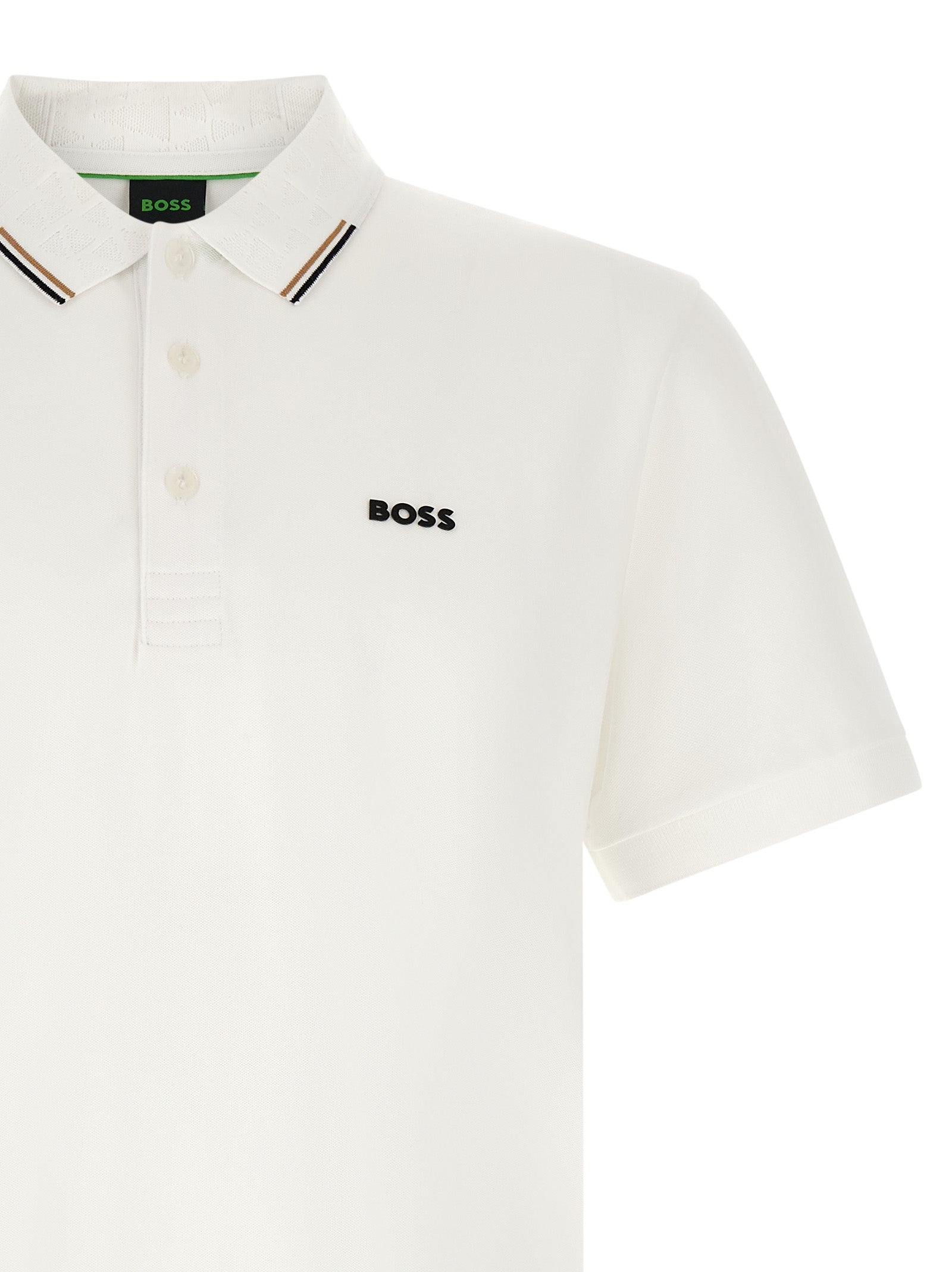 Hugo Boss White Cotton Polo Shirt - Timeless Luxury Redefined