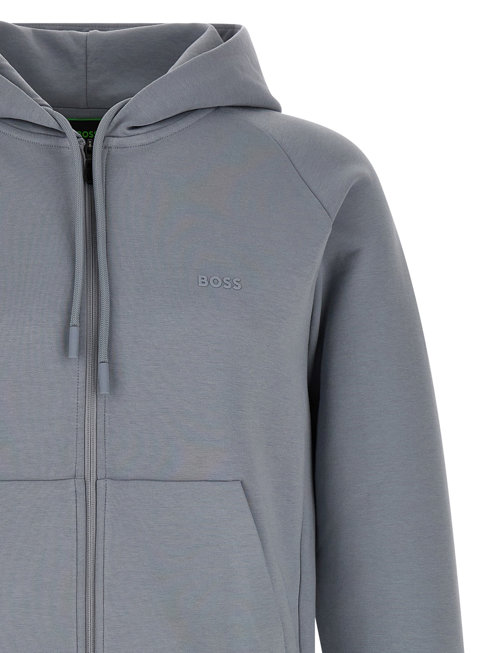 Hugo Boss Gray Cotton Sweatshirt - Effortless Luxe Comfort