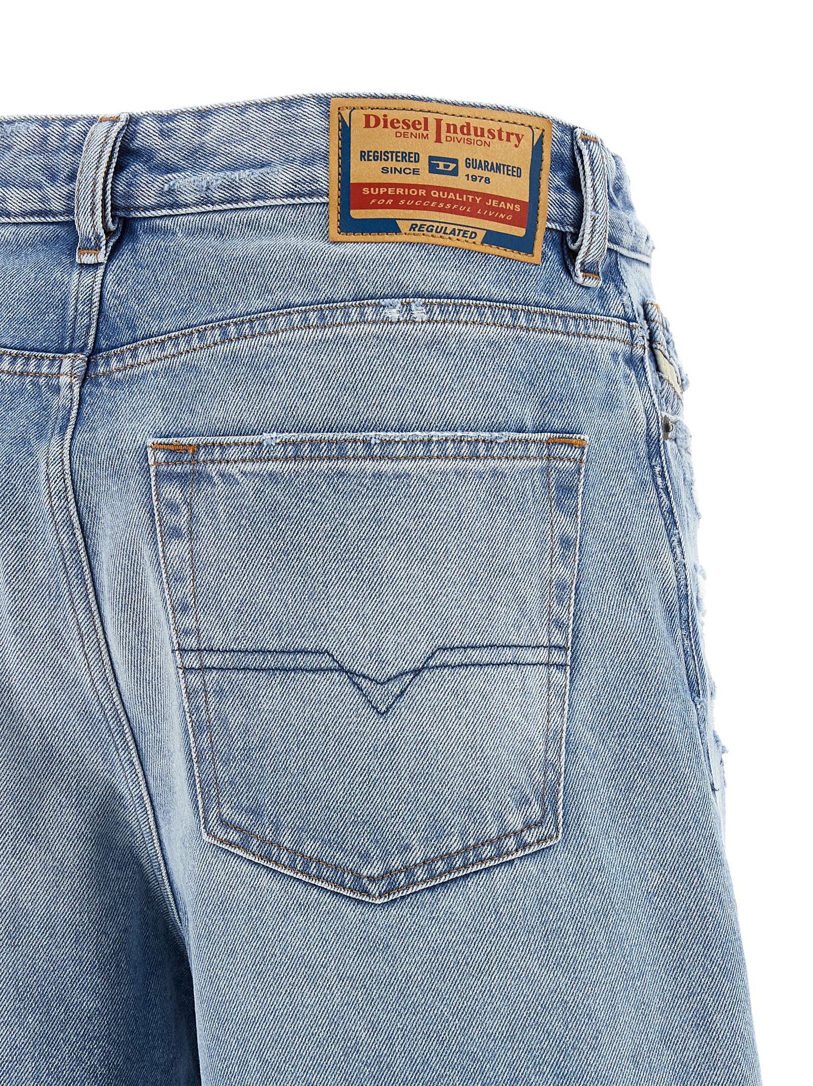 Discover the Diesel Blue Cotton Bermuda Shorts, a luxurious blend of chic style and comfort, perfect for the discerning individual seeking effortless elegance.