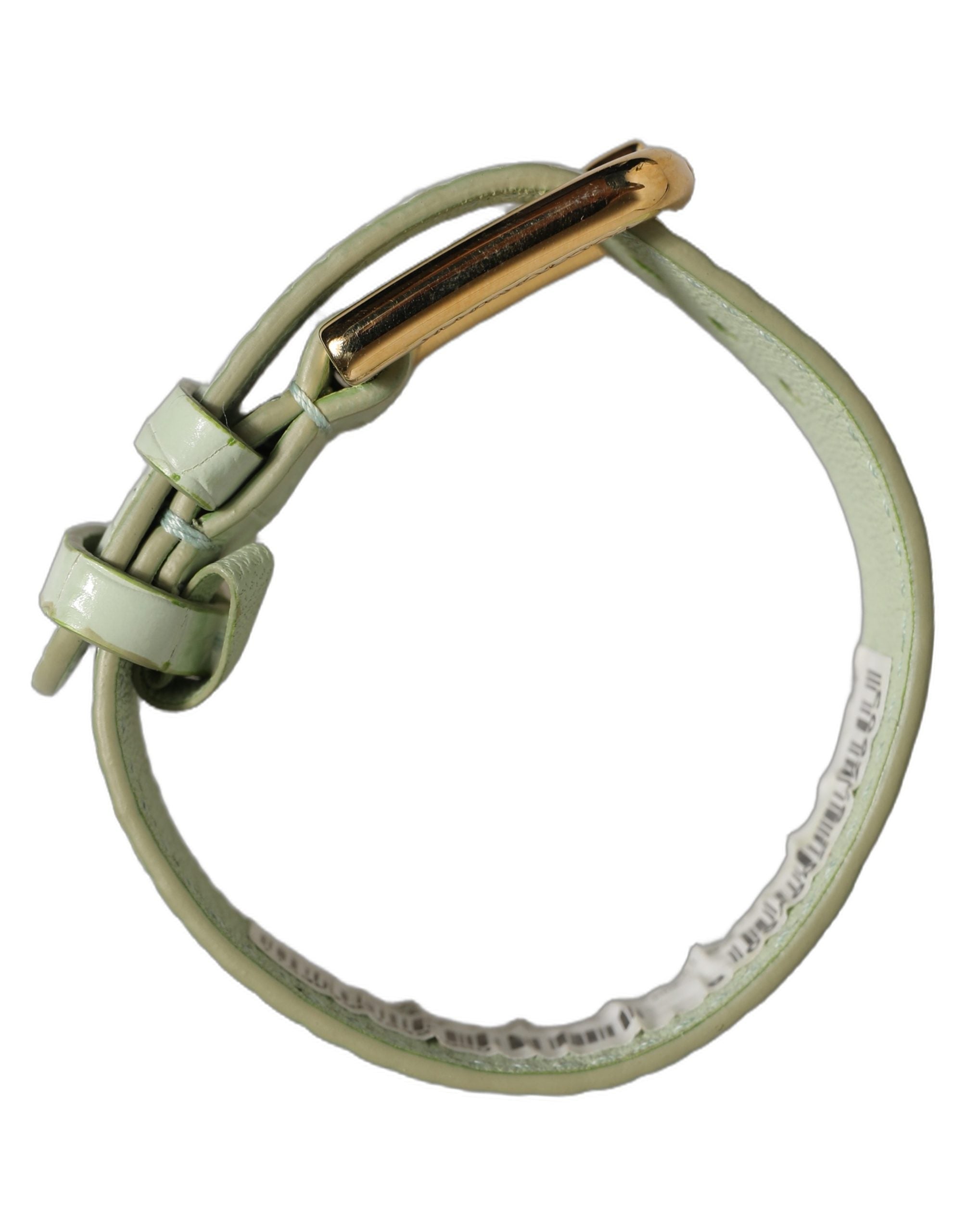 Dolce & Gabbana Green Embossed Leather Bracelet - Timeless Luxury