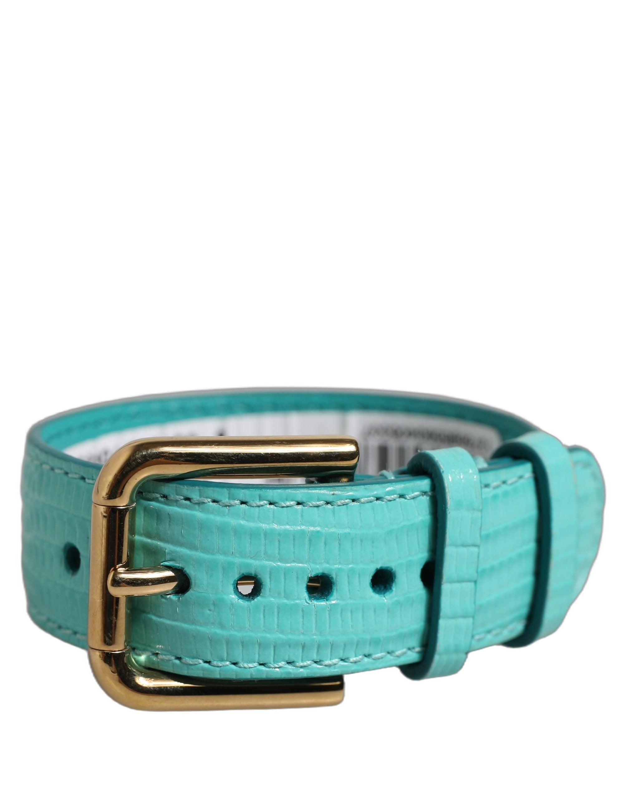 Dolce & Gabbana Blue Textured Leather Bracelet - Timeless Luxury