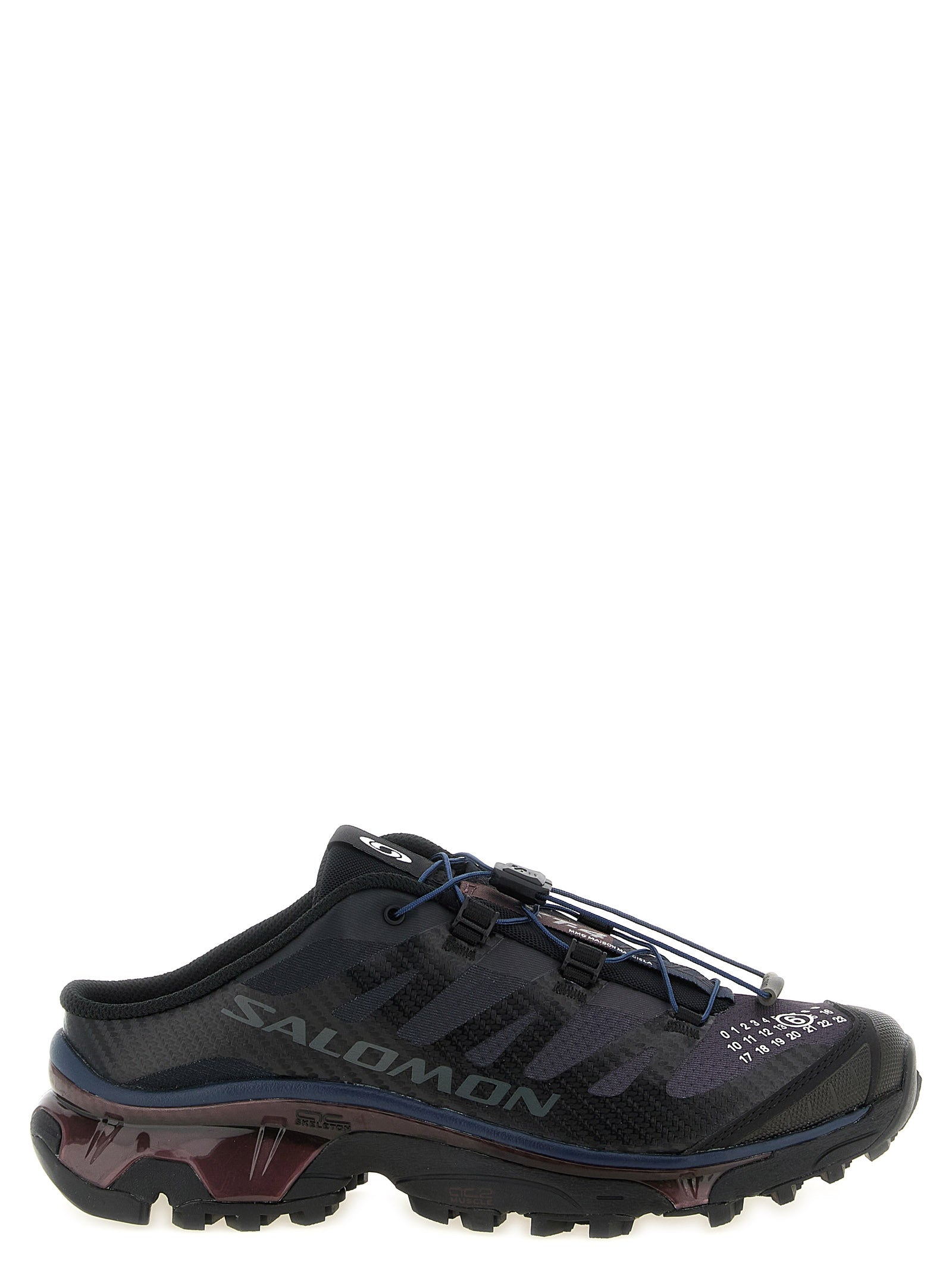 Elevate your style with MM6 Maison Margiela's Black Polyester Athletic Sneakers, where avant-garde design meets luxurious comfort for the discerning individual.