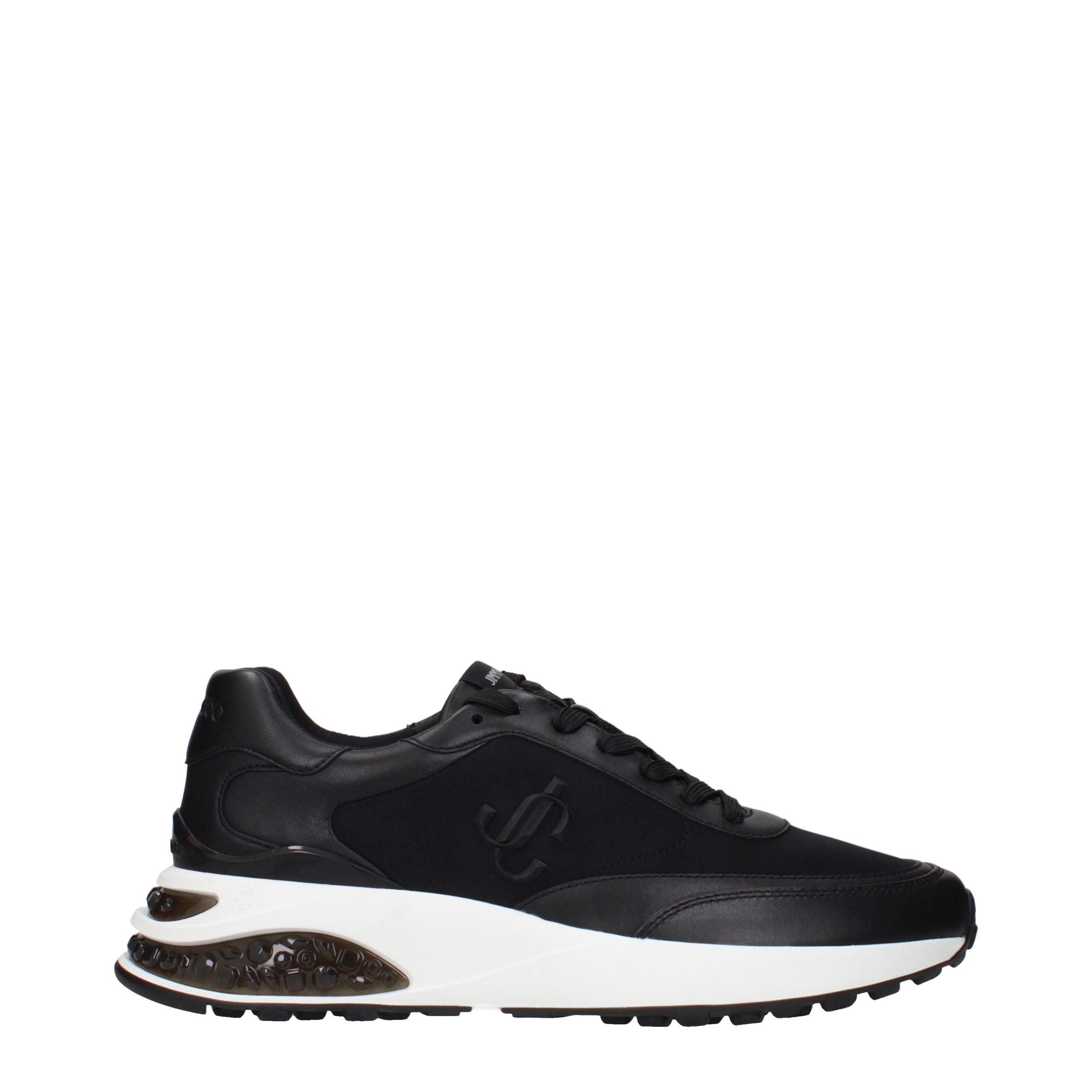 Jimmy Choo Black Fabric Athletic Sneakers - Luxury Performance Footwear