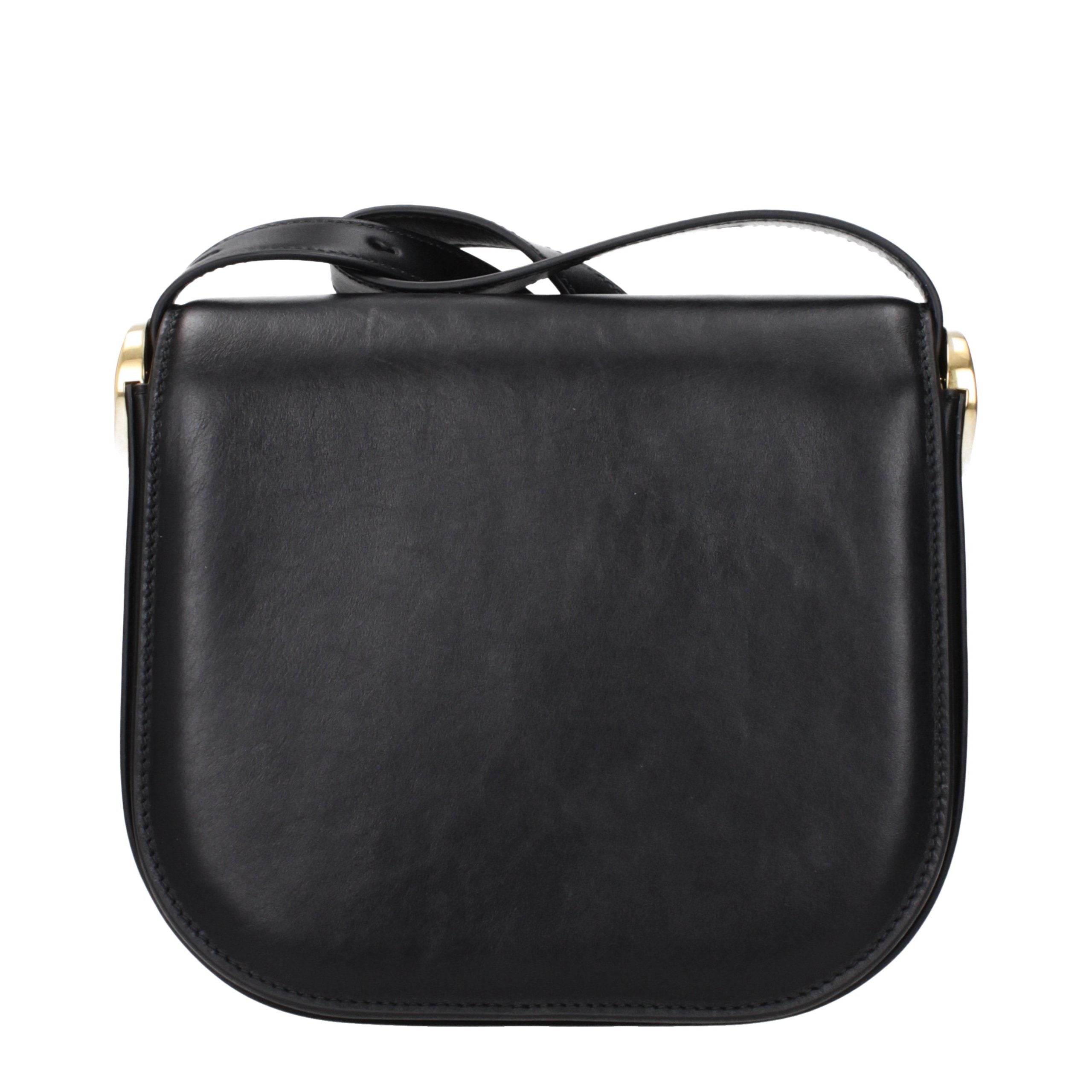 Indulge in the exquisite allure of the Jil Sander Black Leather Crossbody Bag, where timeless craftsmanship meets modern elegance, perfect for the discerning individual.