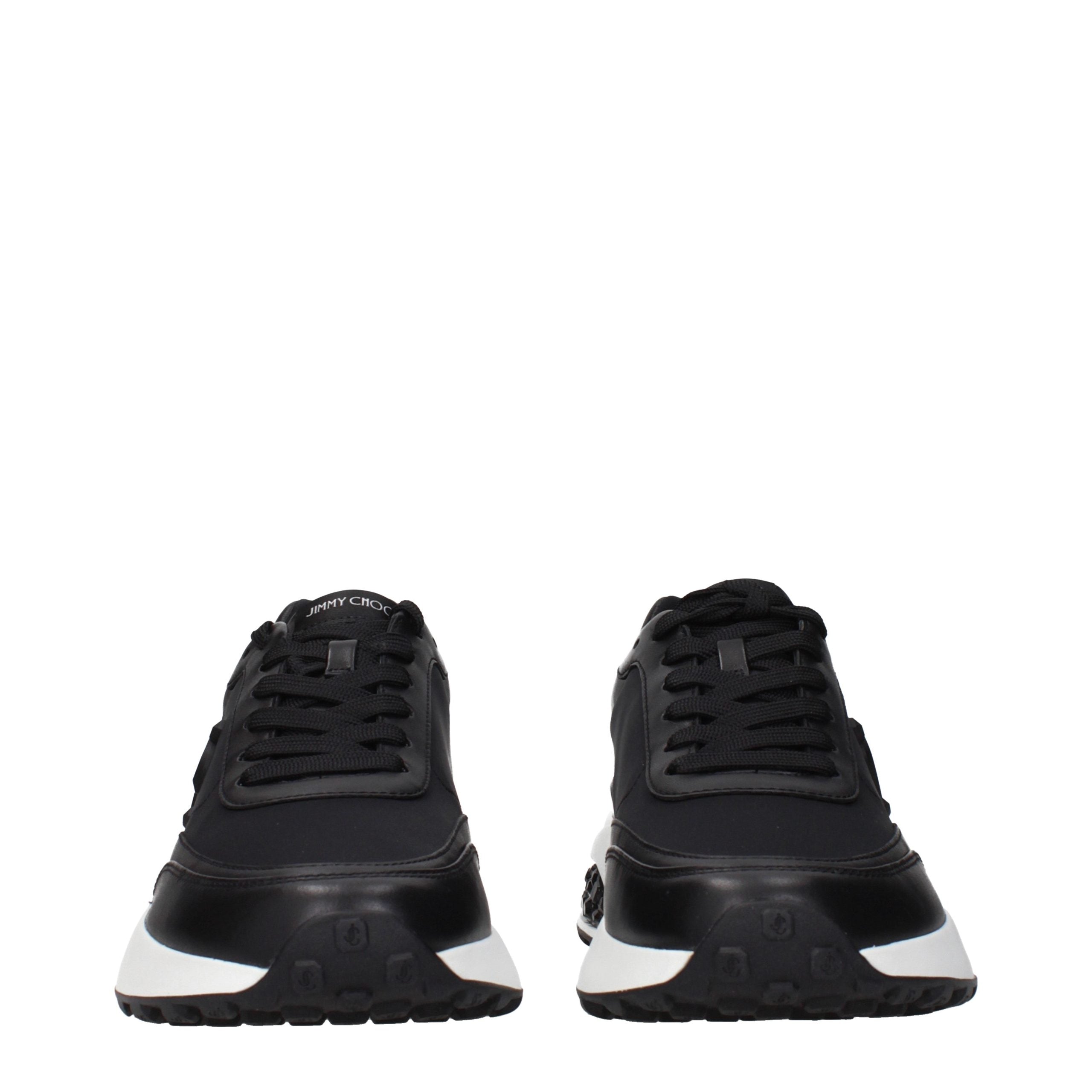 Jimmy Choo Black Fabric Athletic Sneakers - Luxury Performance Footwear