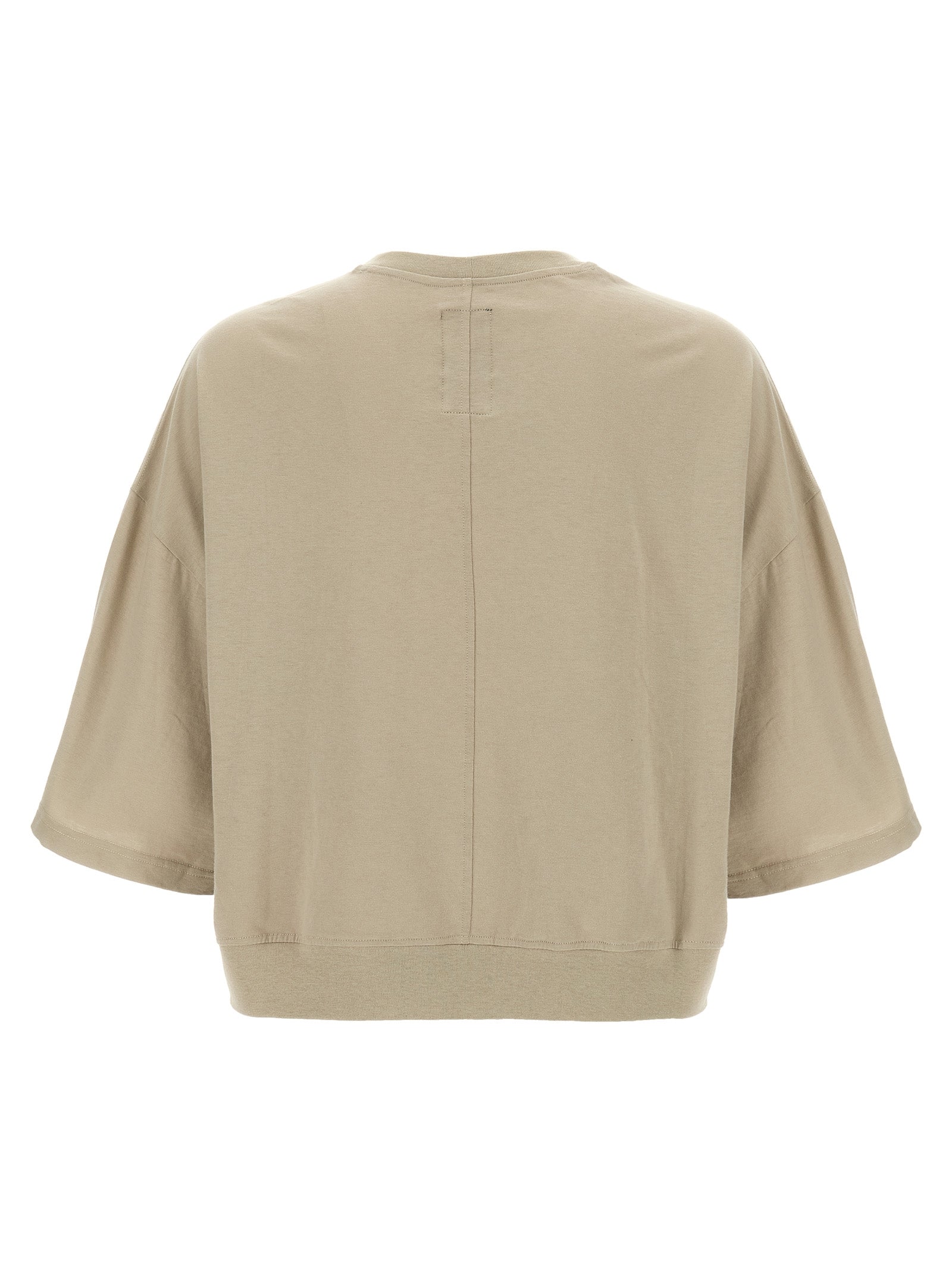 Elevate your wardrobe with the RICK OWENS x Champion Gray Cotton T-Shirt, a luxurious blend of sustainable fashion and contemporary design, crafted from organic cotton for the discerning individual.
