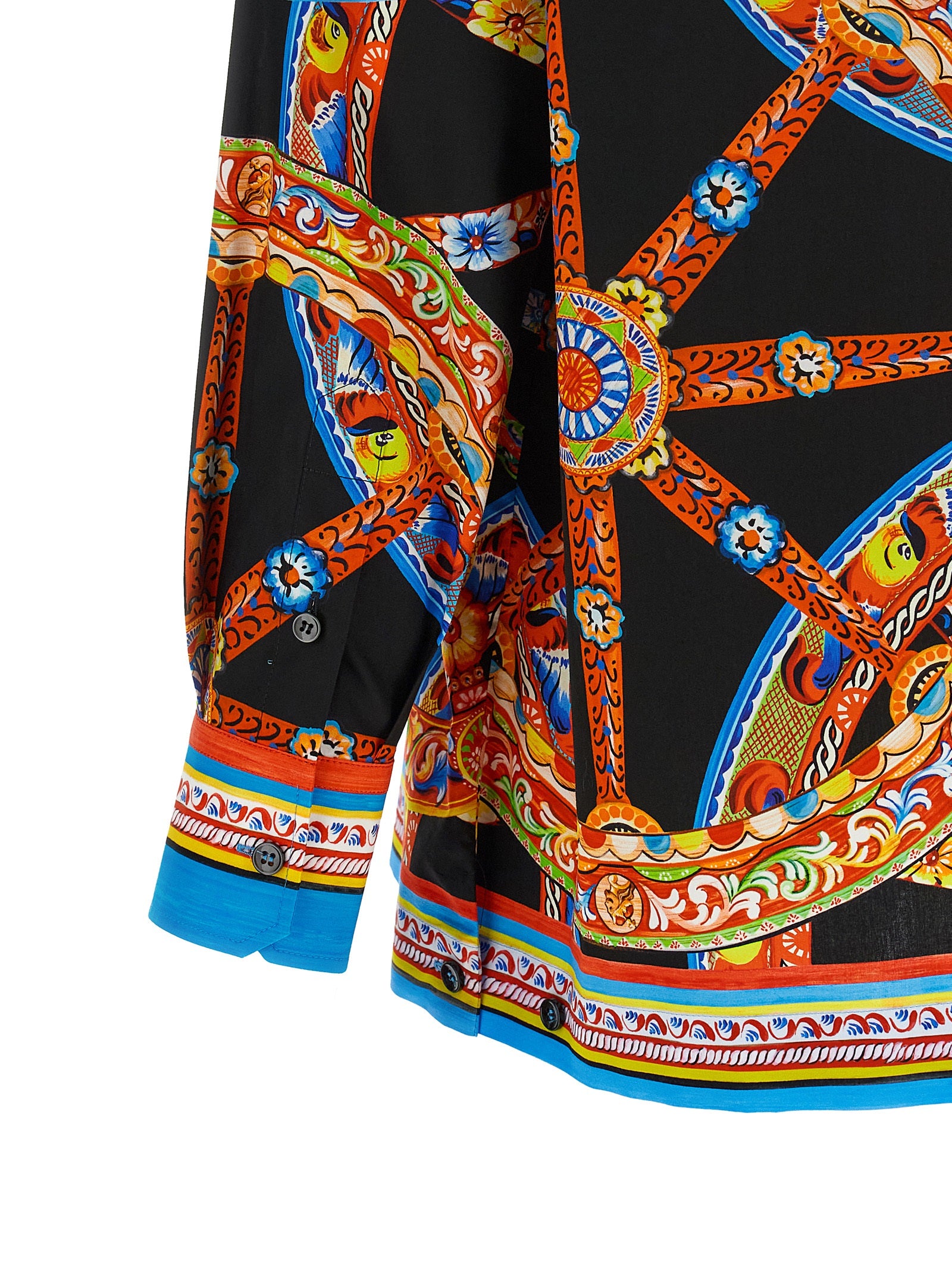 Dolce & Gabbana Multicolor Cotton Blouse - Timeless Luxury Elegance