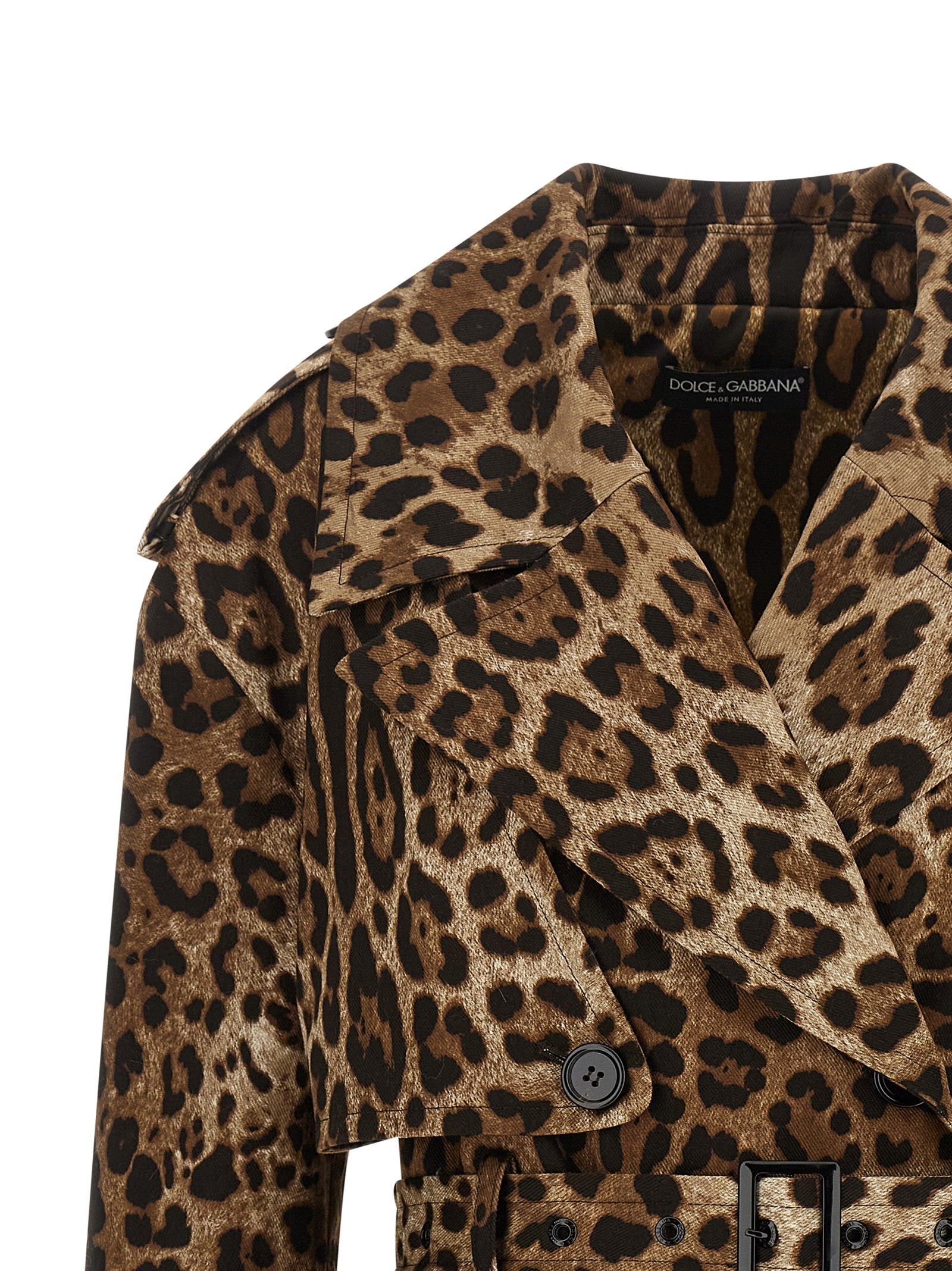 Dolce & Gabbana Brown Cotton Coat - Timeless Luxury Redefined
