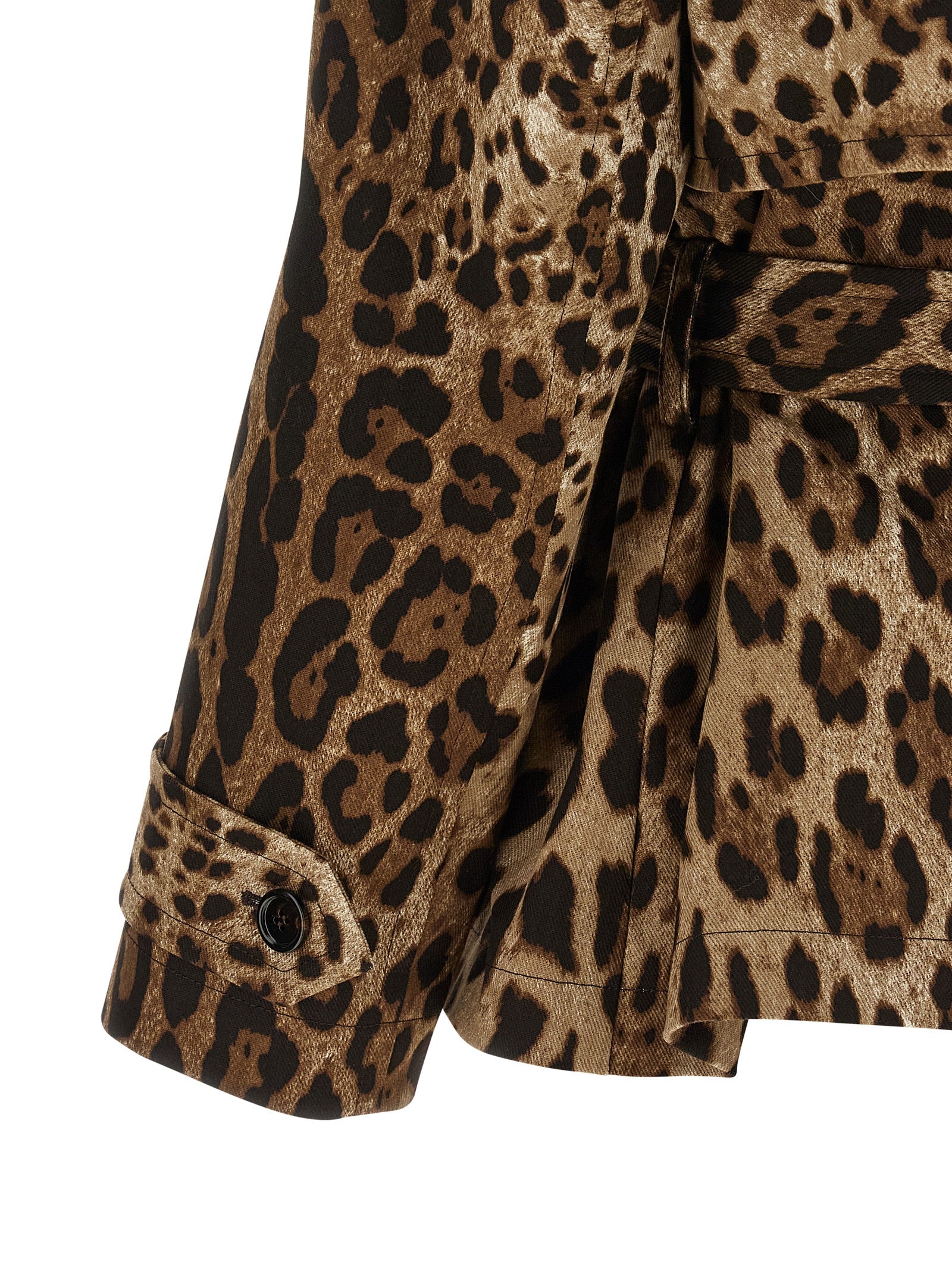 Dolce & Gabbana Brown Cotton Coat - Timeless Luxury Redefined