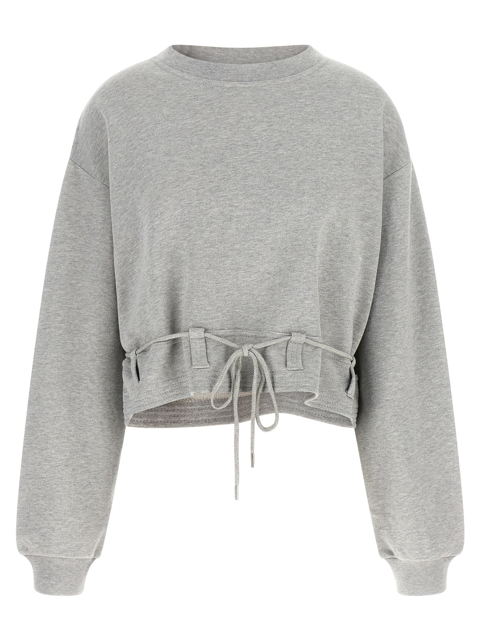 Dries Van Noten Gray Cotton Sweatshirt - Effortless Luxury Redefined