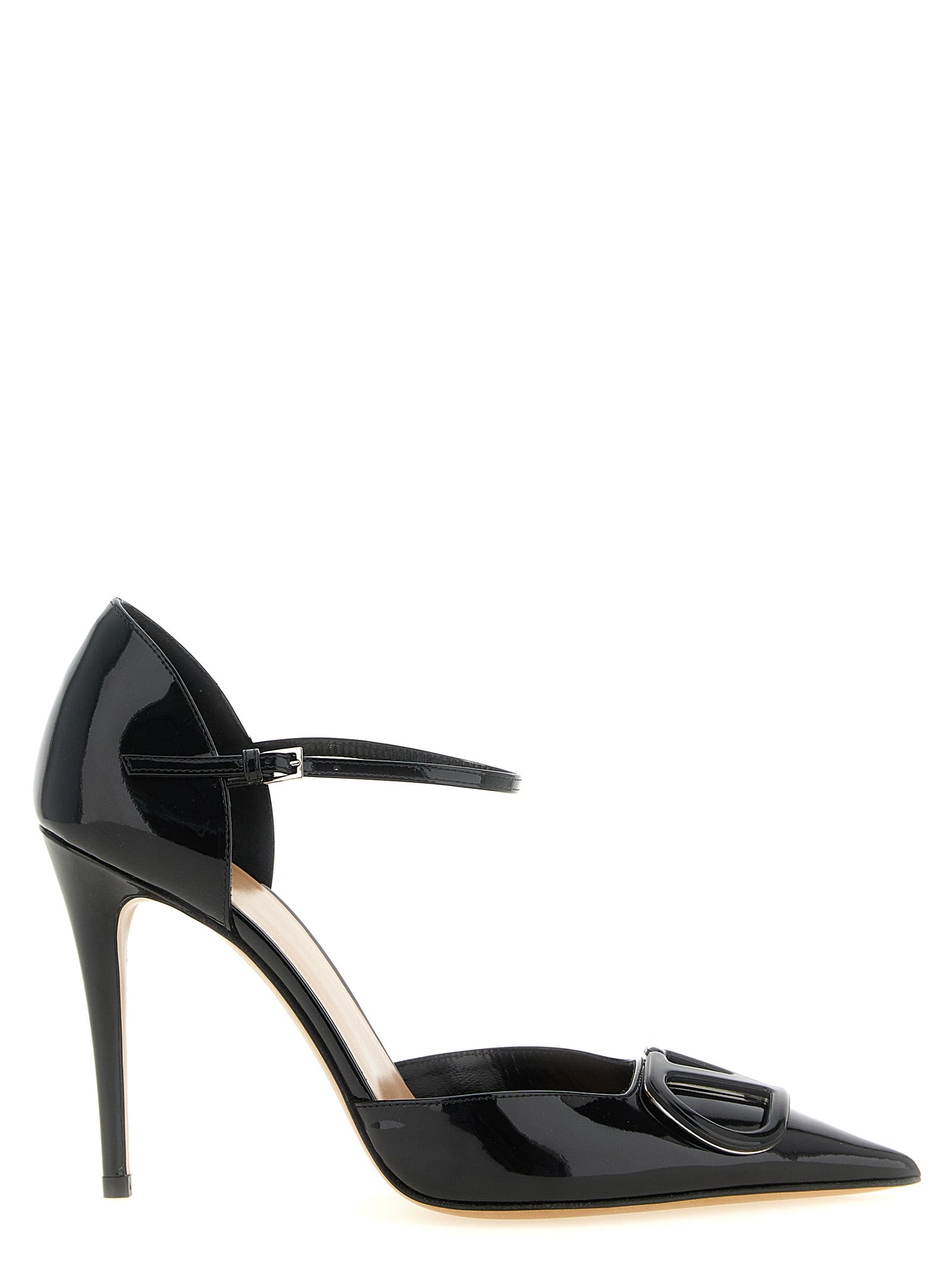 Elevate your elegance with Valentino Garavani's Black Calfskin High Heel Pumps, a stunning blend of sophistication and allure, crafted for the discerning connoisseur.