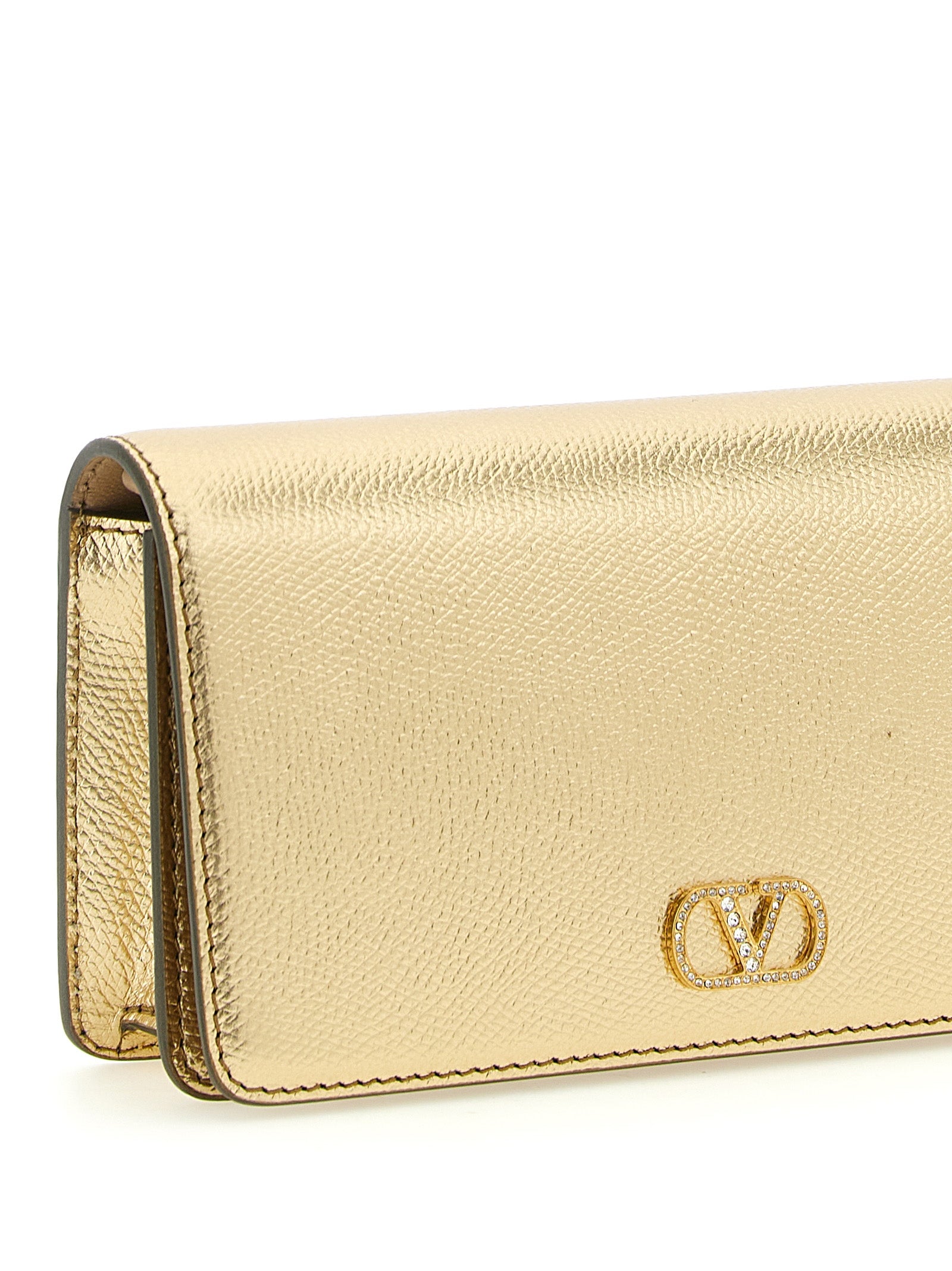 Valentino Garavani Gold Calfskin Crossbody Bag - Timeless Luxury