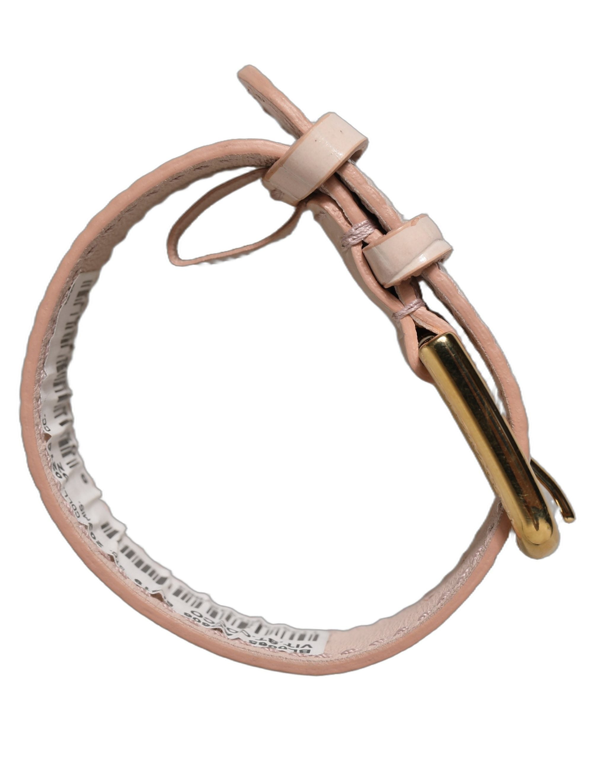 Dolce & Gabbana Pink Embossed Leather Bracelet - Exquisite Luxury