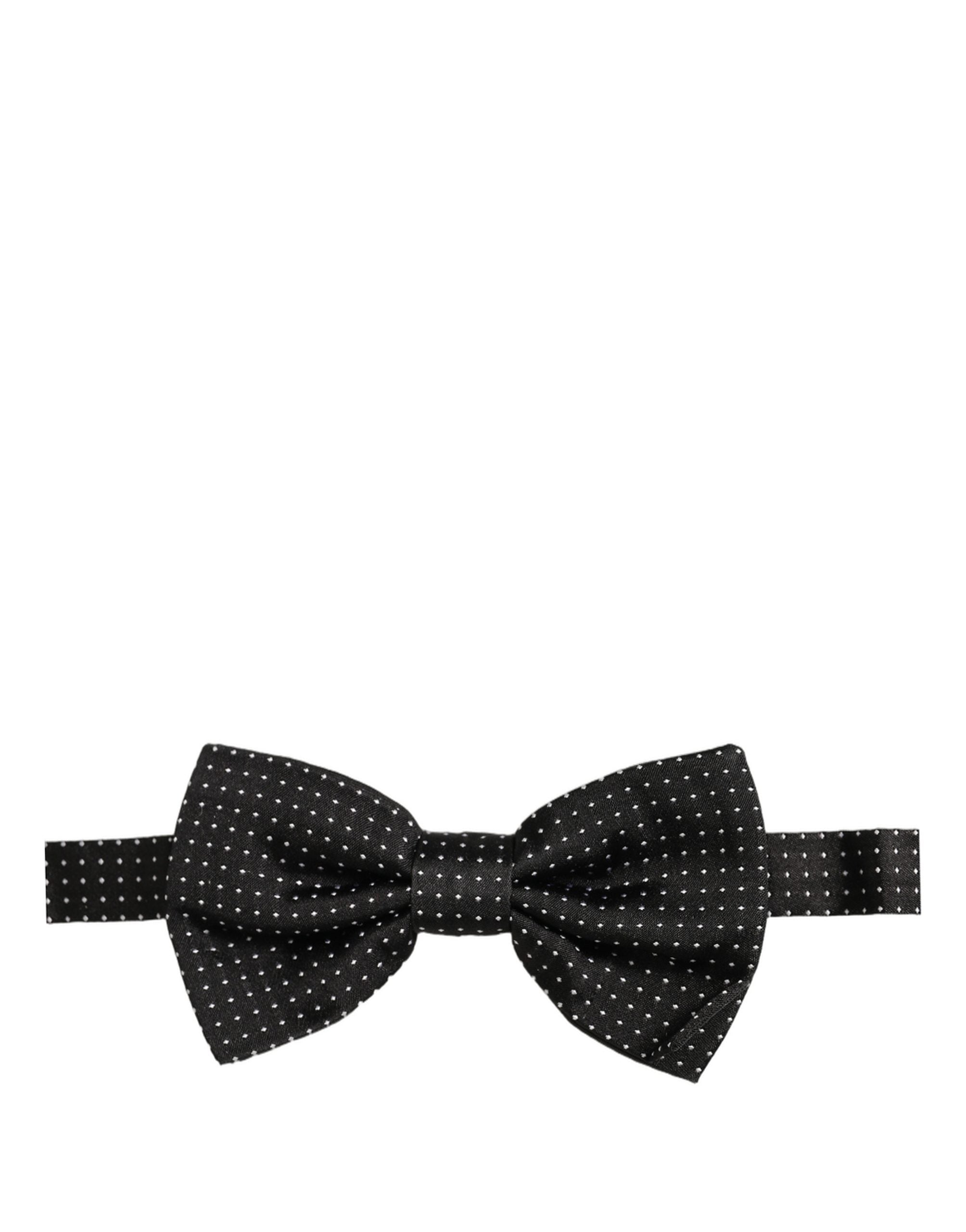Dolce & Gabbana Silk Polka Dot Bow Tie - Exquisite Luxury Accessory
