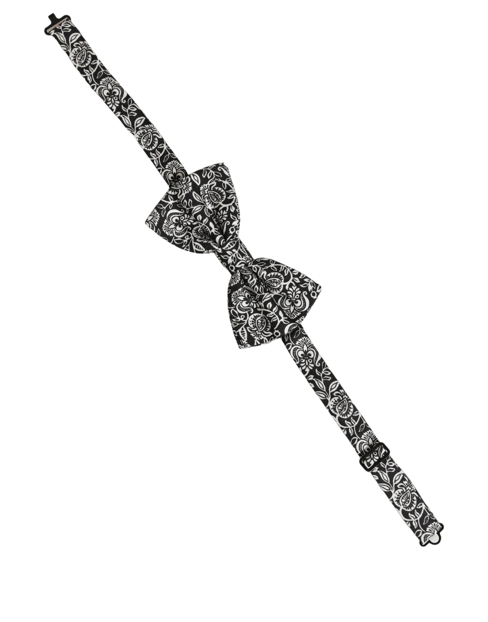 Dolce & Gabbana Silk Paisley Bow Tie - Timeless Luxury Accessory