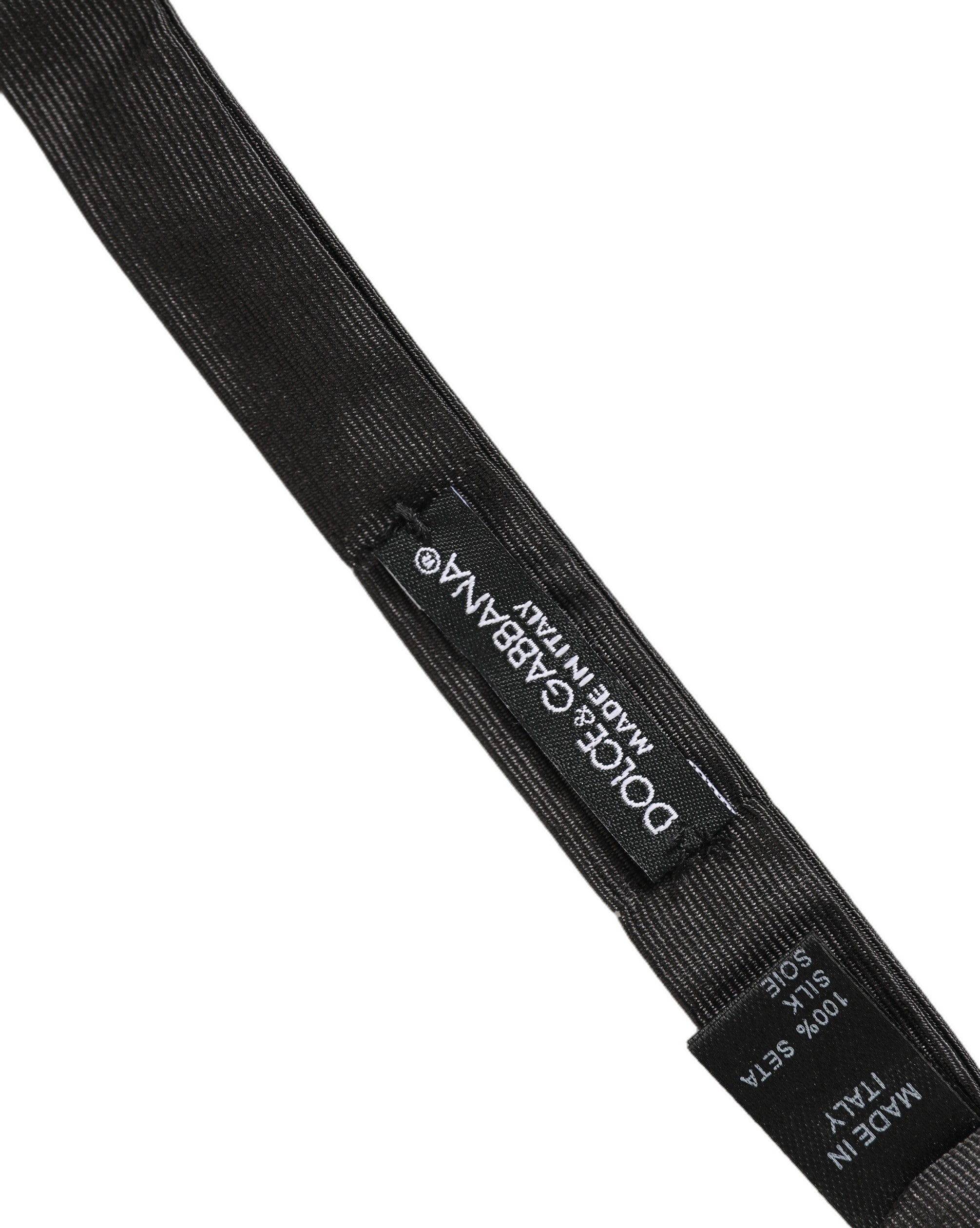 Dolce & Gabbana Black Cotton Bow Tie - Exquisite Luxury Accessory