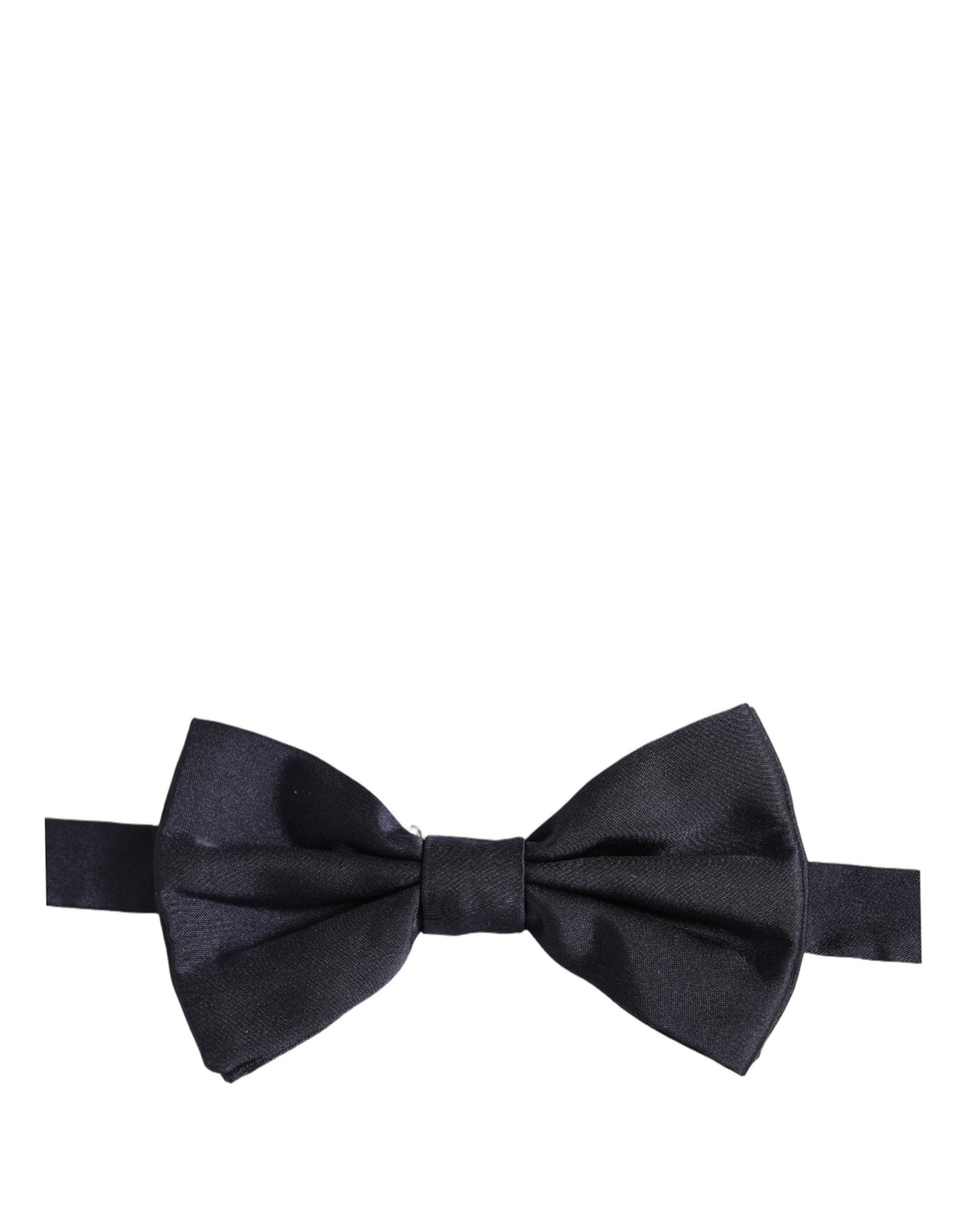 Dolce & Gabbana Dark Blue Silk Bow Tie - Exquisite Luxury Accessory