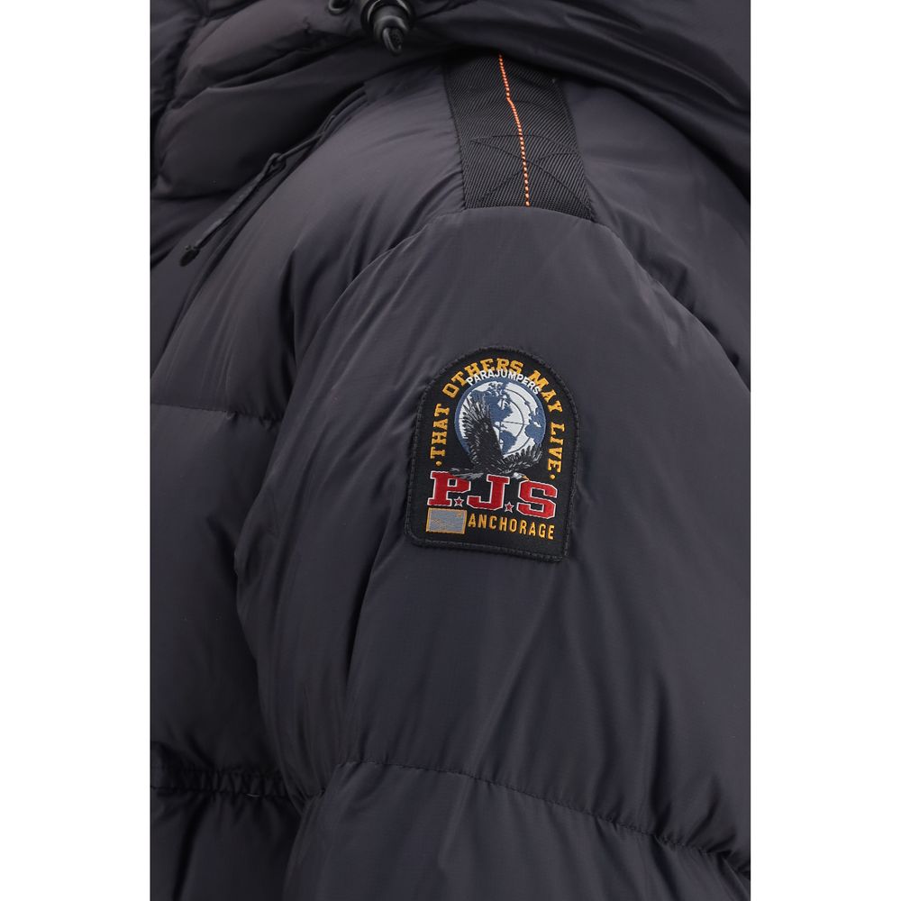 Indulge in the Parajumpers Black Goose Down Full-Length Jacket, where luxurious craftsmanship meets unparalleled warmth, redefining winter elegance for the discerning individual.