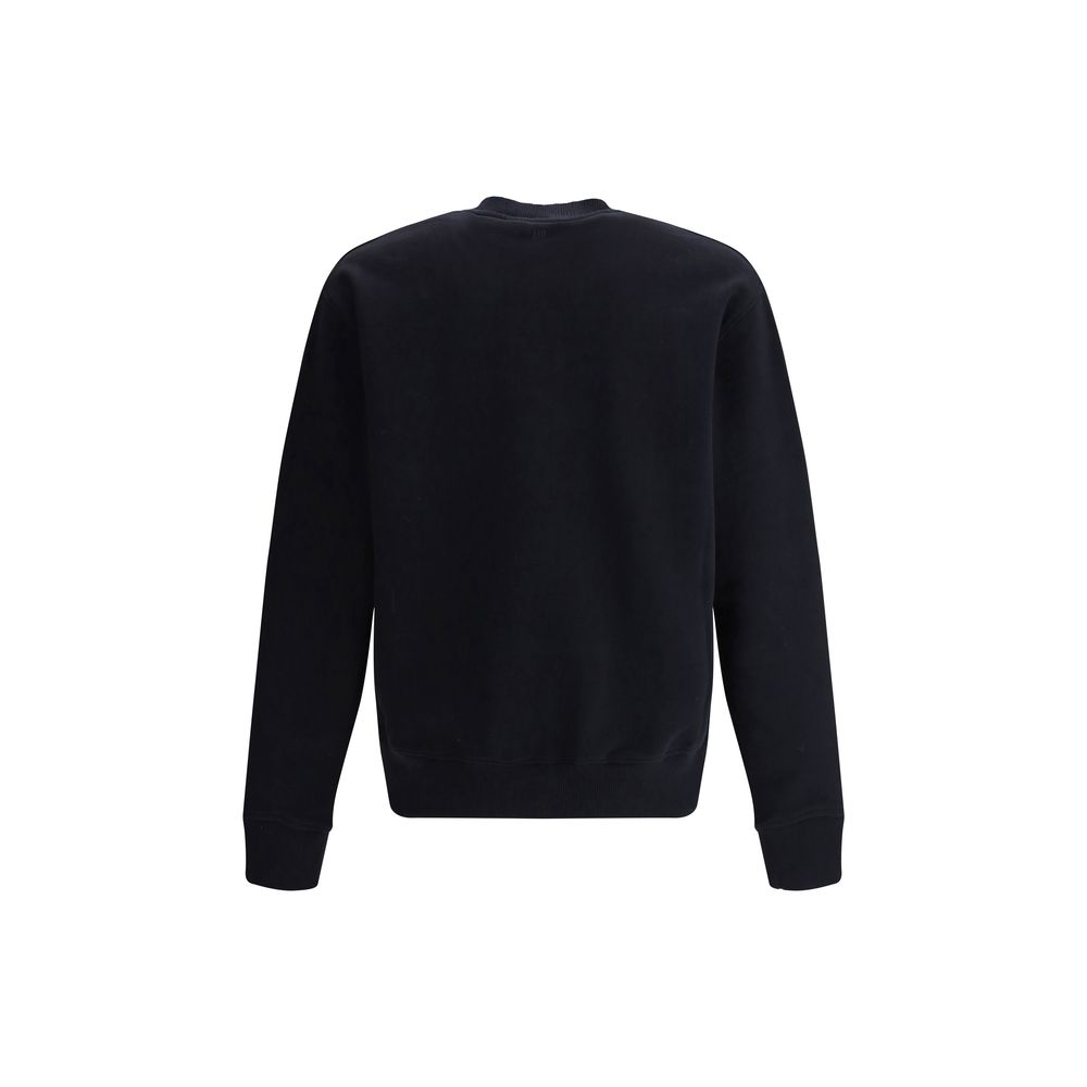 Ami Paris Black Cotton Sweatshirt - Timeless Luxury Essential