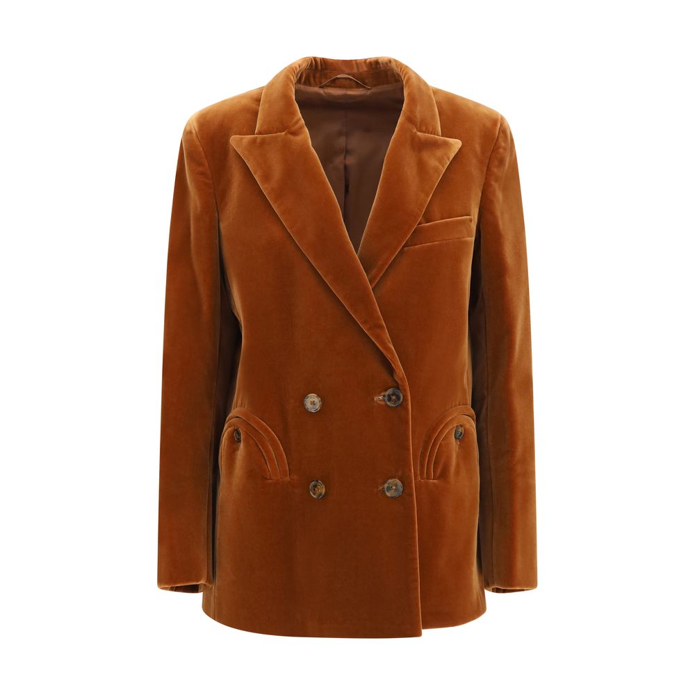 Elevate your wardrobe with the Blazé Milano Brown Cotton Blazer from the AW26 collection, where exquisite craftsmanship meets timeless elegance for the discerning individual.