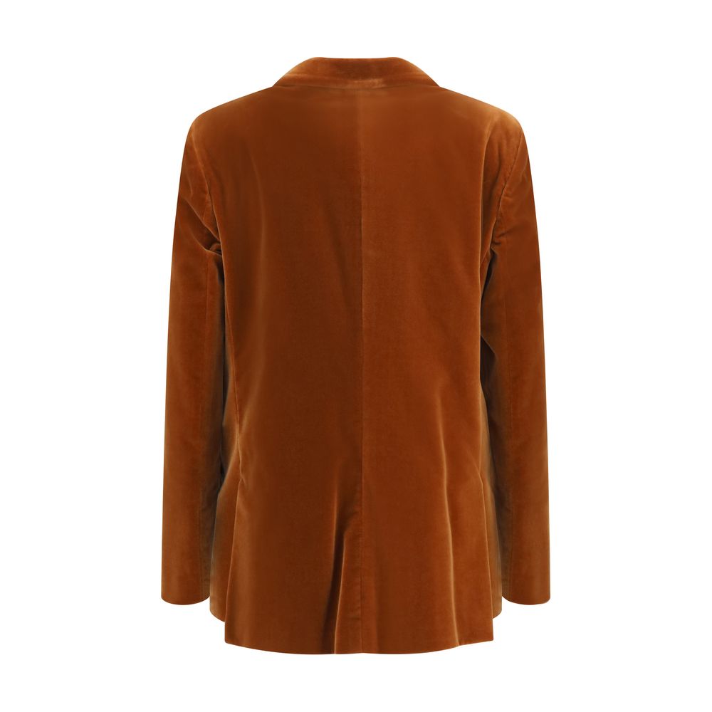 Discover the Blazé Milano Brown Cotton Blazer from the AW26 collection, a luxurious embodiment of sophistication and timeless elegance, perfect for the discerning individual.