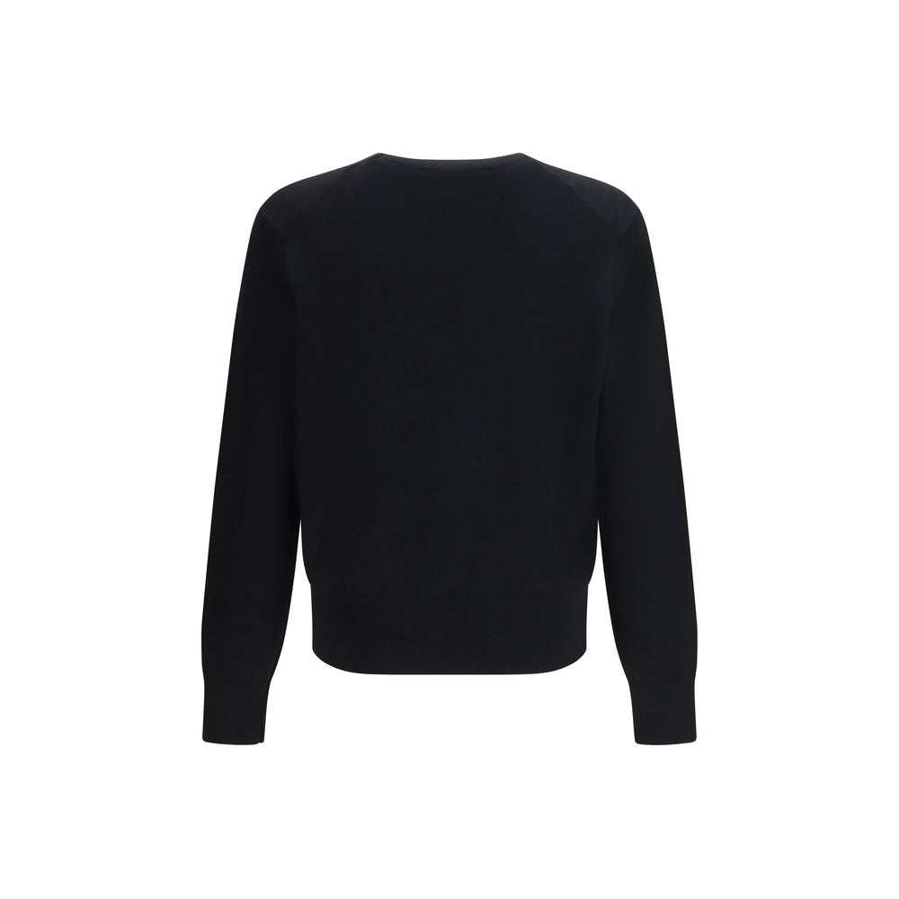 Ami Paris Black Cotton Sweatshirt - Timeless Luxury Essential
