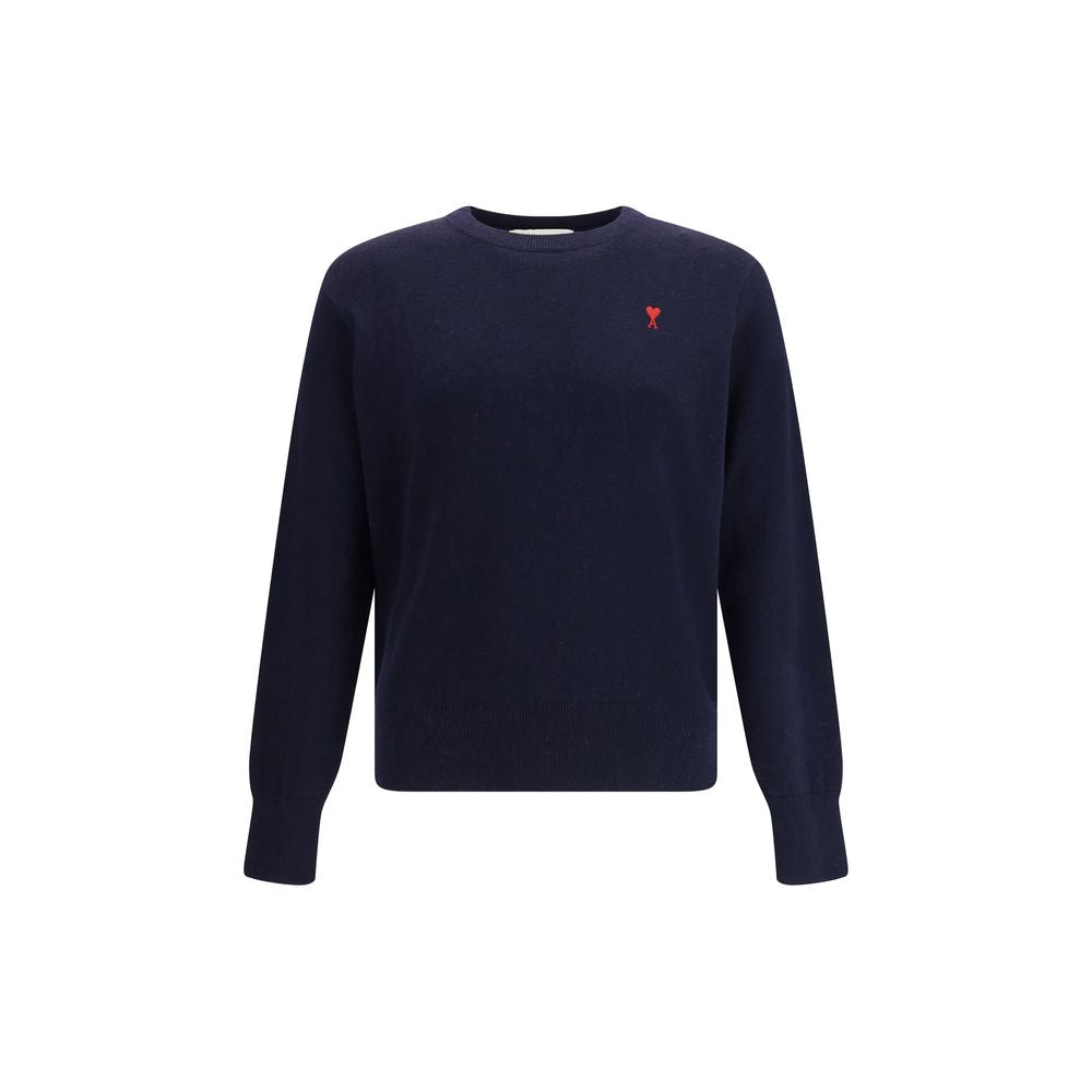 Elevate your wardrobe with the Ami Paris Blue Cotton Sweatshirt, a blend of modern design and luxurious comfort, perfect for the discerning individual.