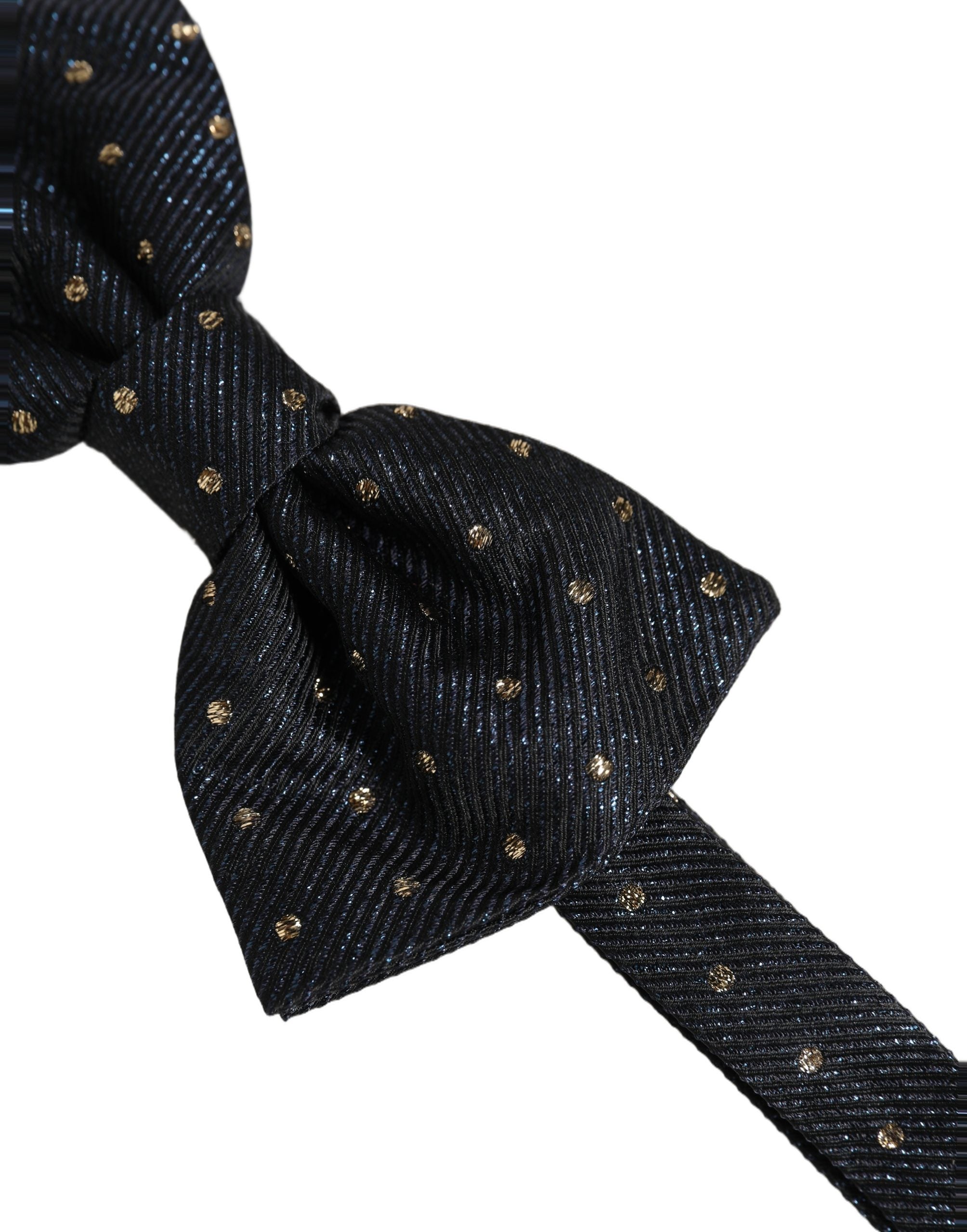 Dolce & Gabbana Black Polka Dot Silk Bow Tie - Timeless Elegance