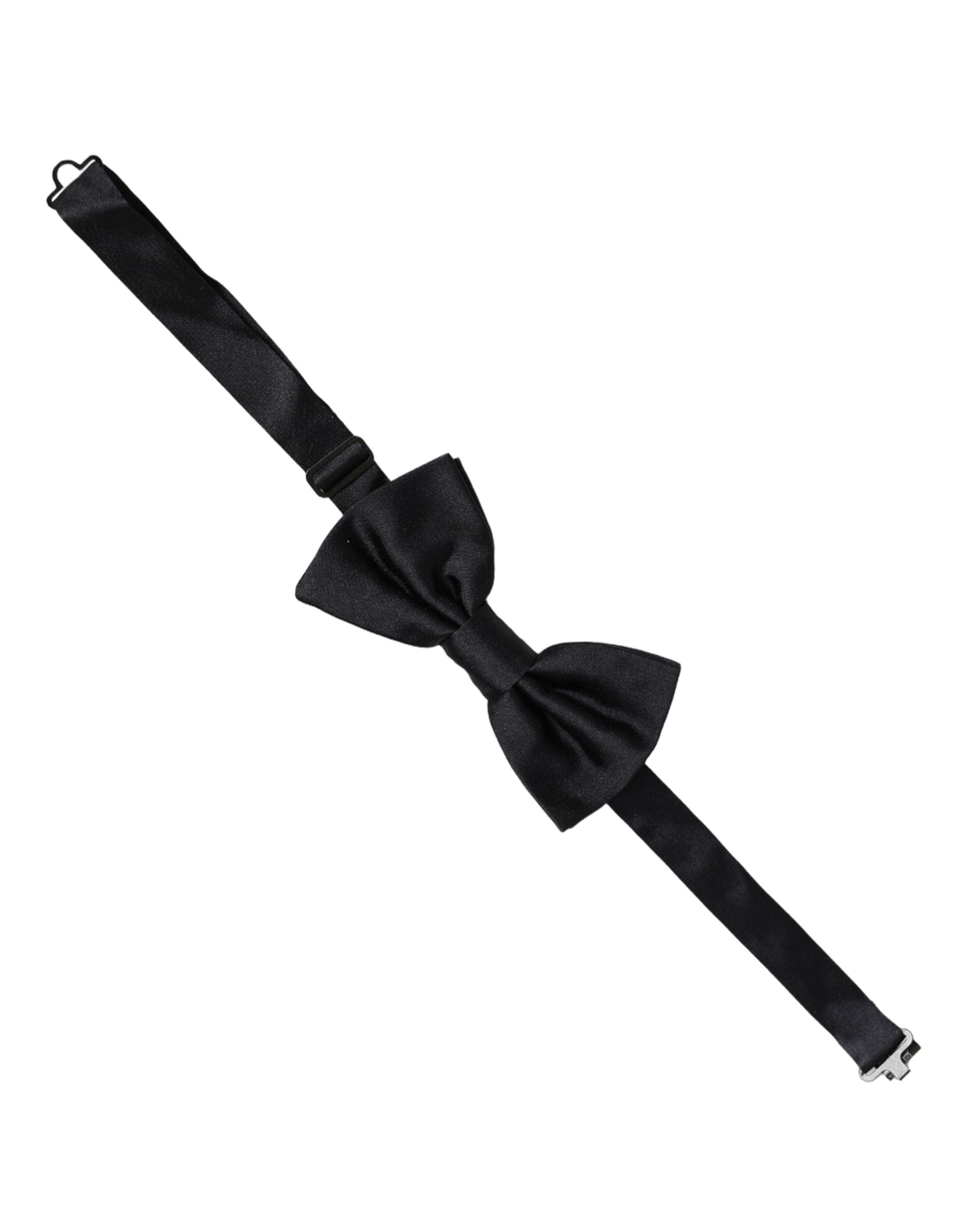 Dolce & Gabbana Silk Bow Tie - Timeless Elegance in Black