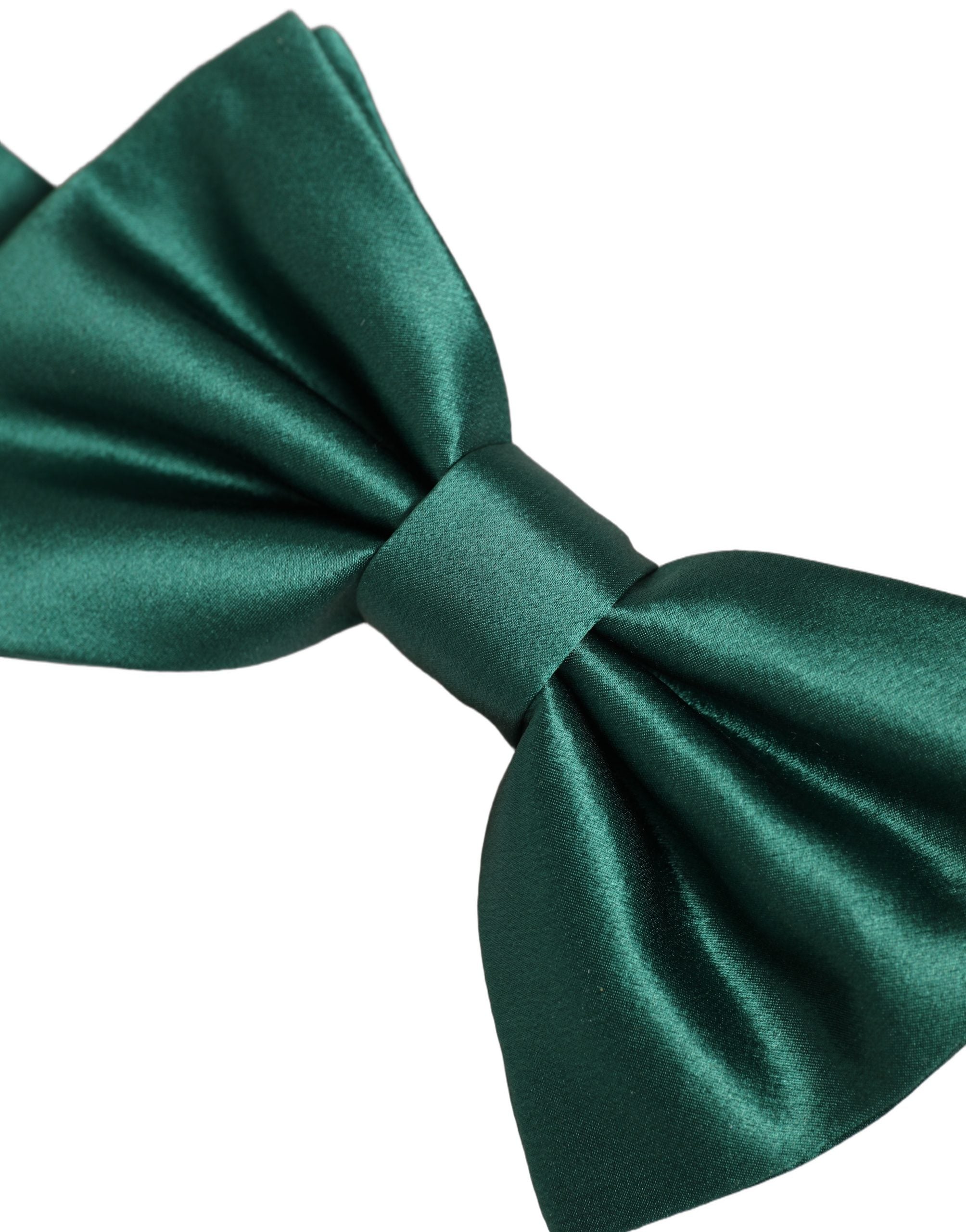 Dolce & Gabbana Silk Green Bow Tie - Timeless Elegance