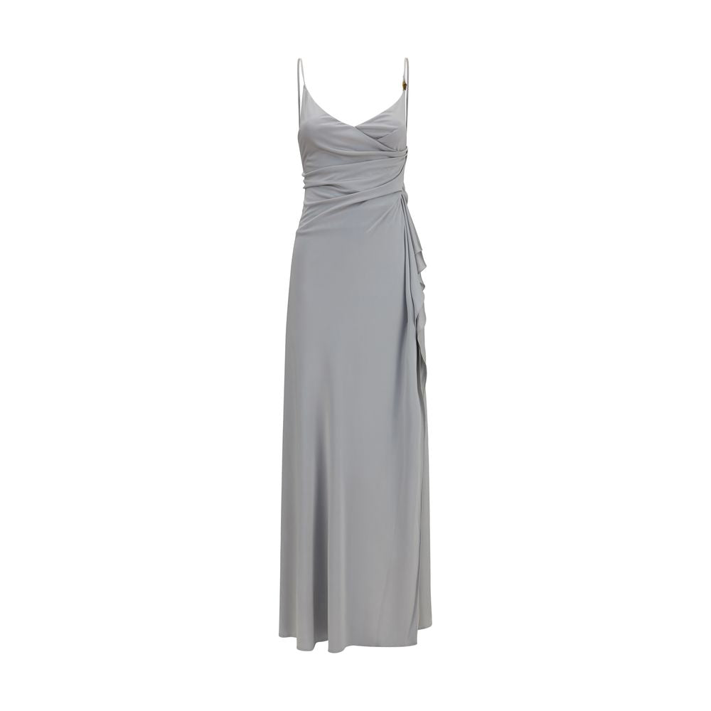 Versace Gray Viscose Casual Dress - Luxury Elegance Redefined