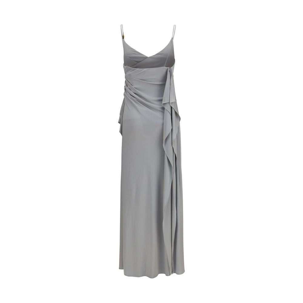 Versace Gray Viscose Casual Dress - Luxury Elegance Redefined