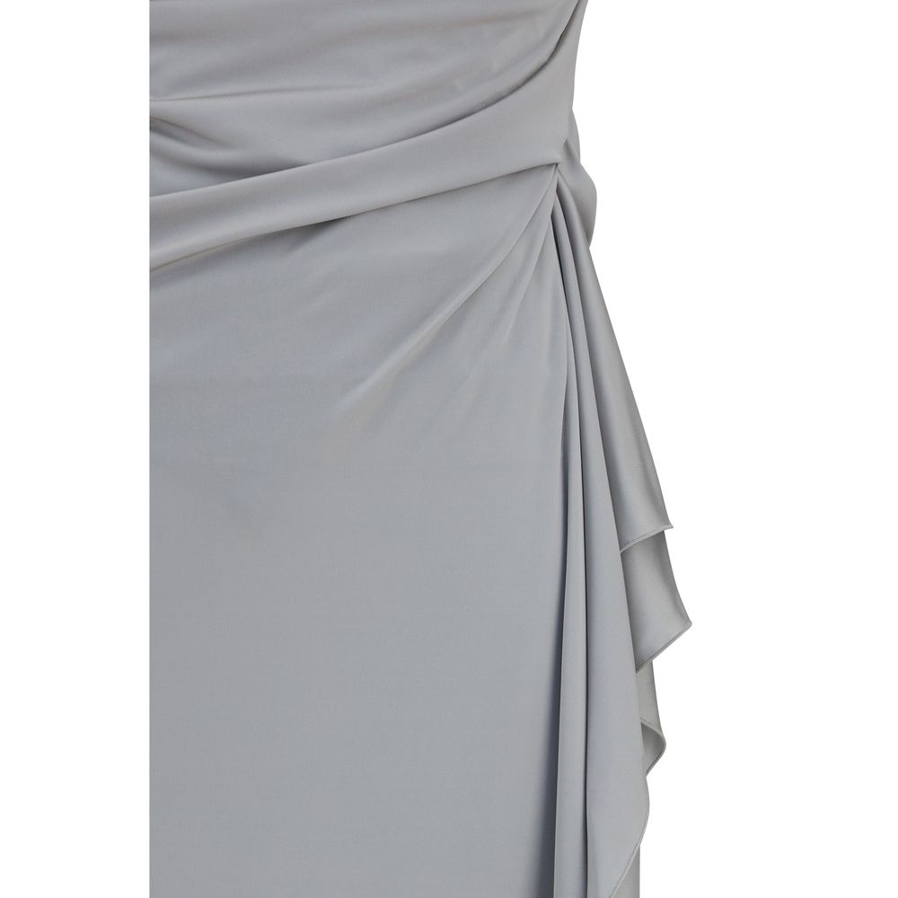 Versace Gray Viscose Casual Dress - Luxury Elegance Redefined