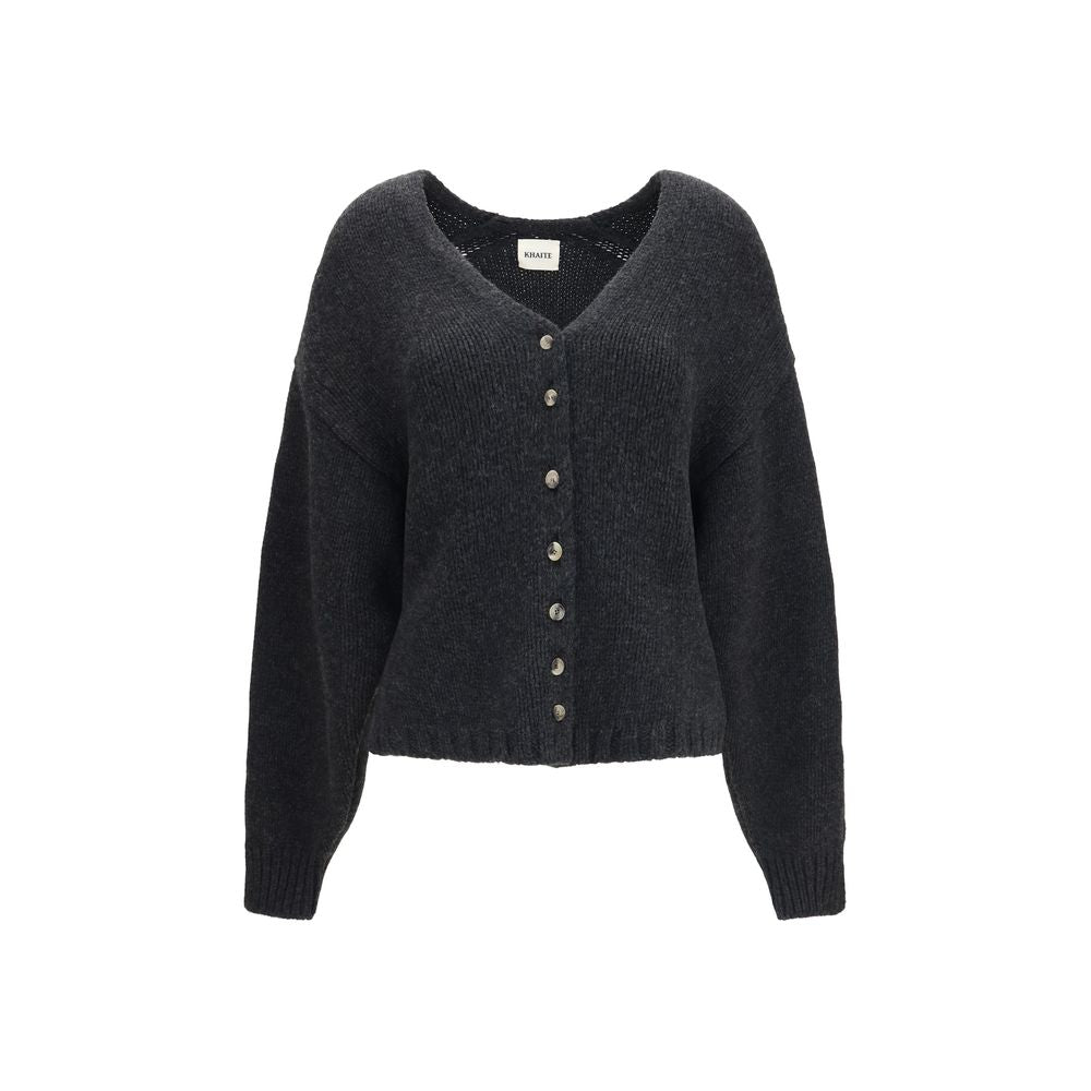 Khaite Gray Cashmere Cardigan - Timeless Luxury in 100% Cashmere