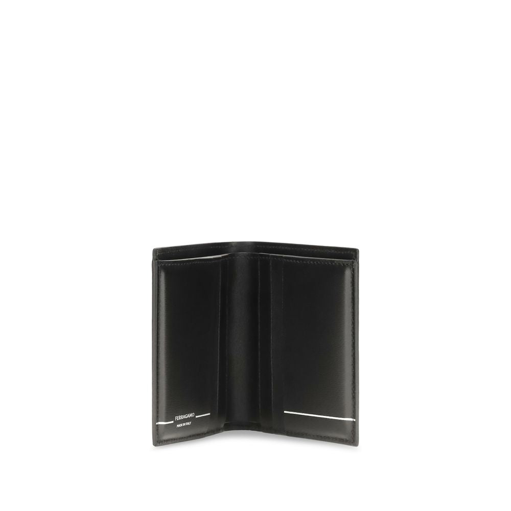 Ferragamo Gancini Bifold Wallet - Timeless Luxury in Calf Leather